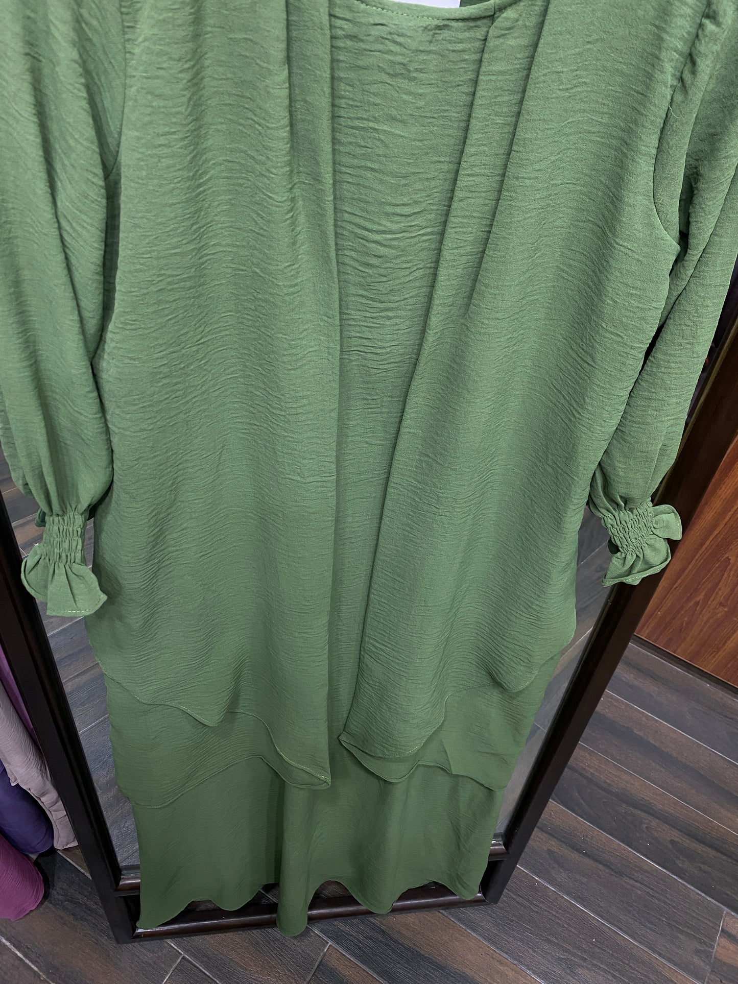 Serene Classic Abaya- Grass Green