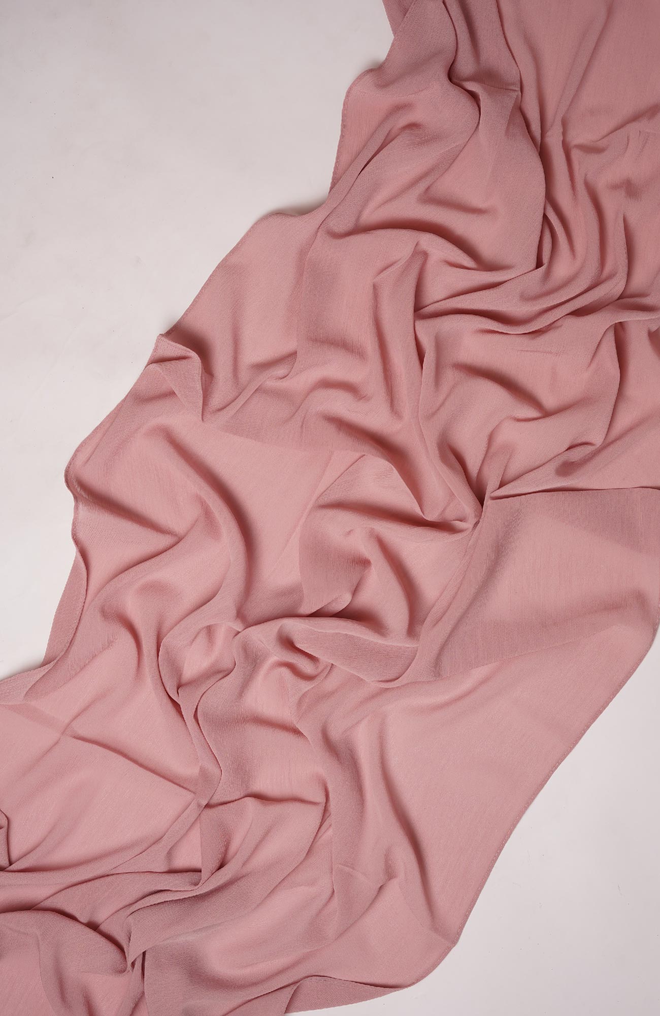 Crinkle matte Chiffon-Candy Pink