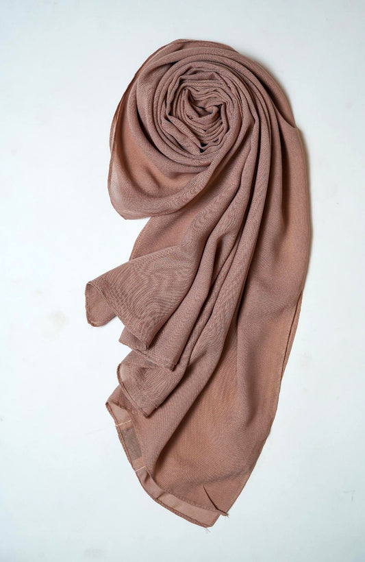 Voile Cotton Hijab - Cocoa