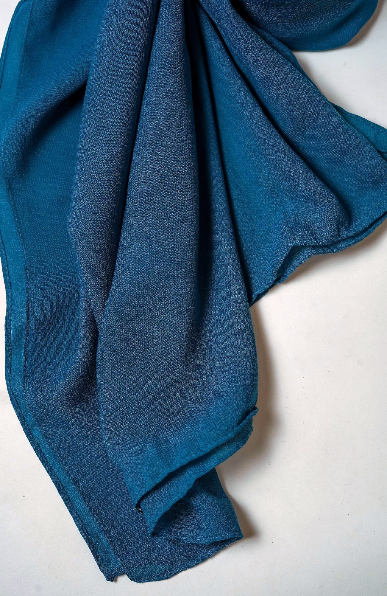 Voile Cotton Hijab -Denim Blue