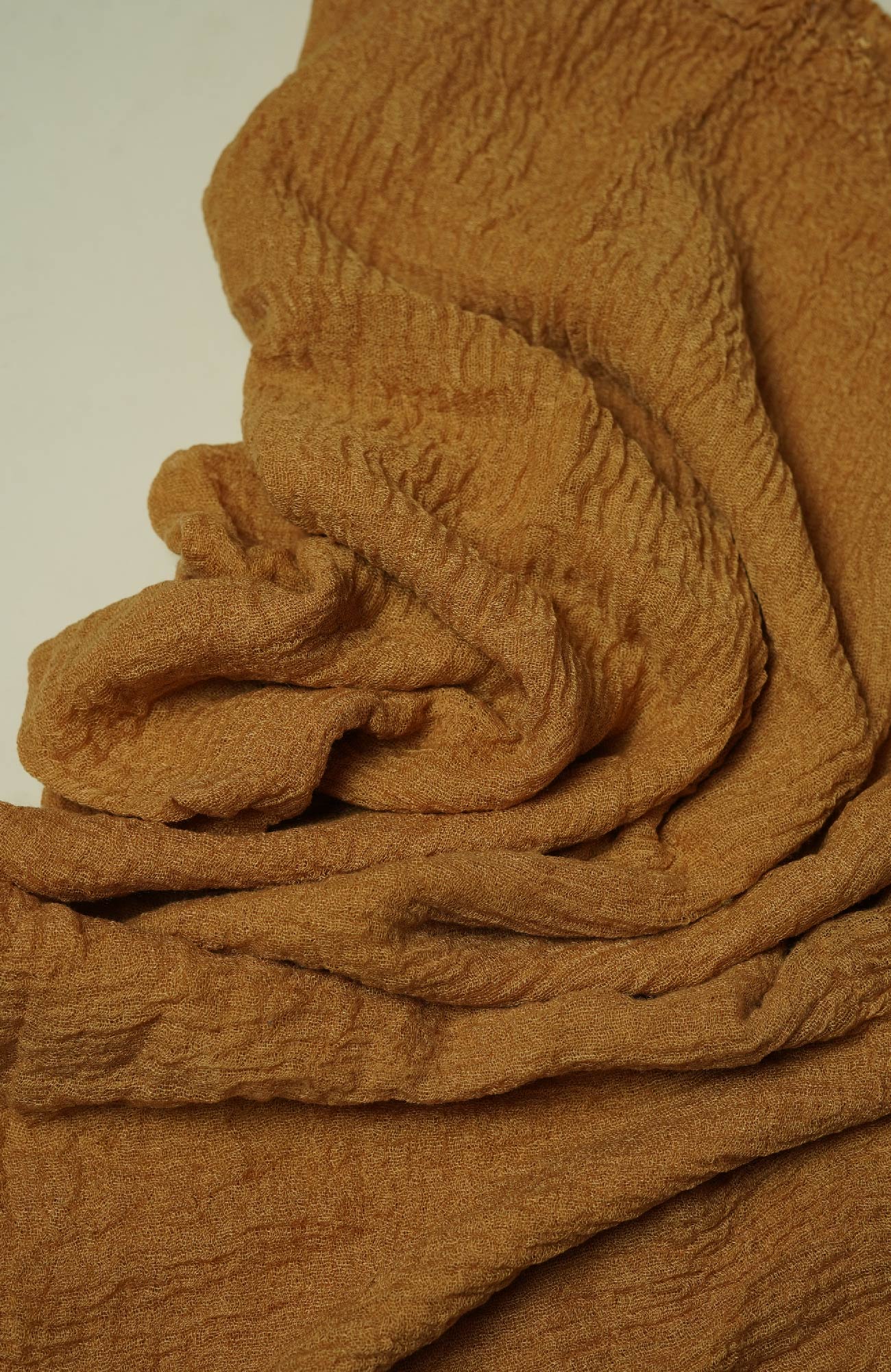 Crimped Viscose - Brown Beige
