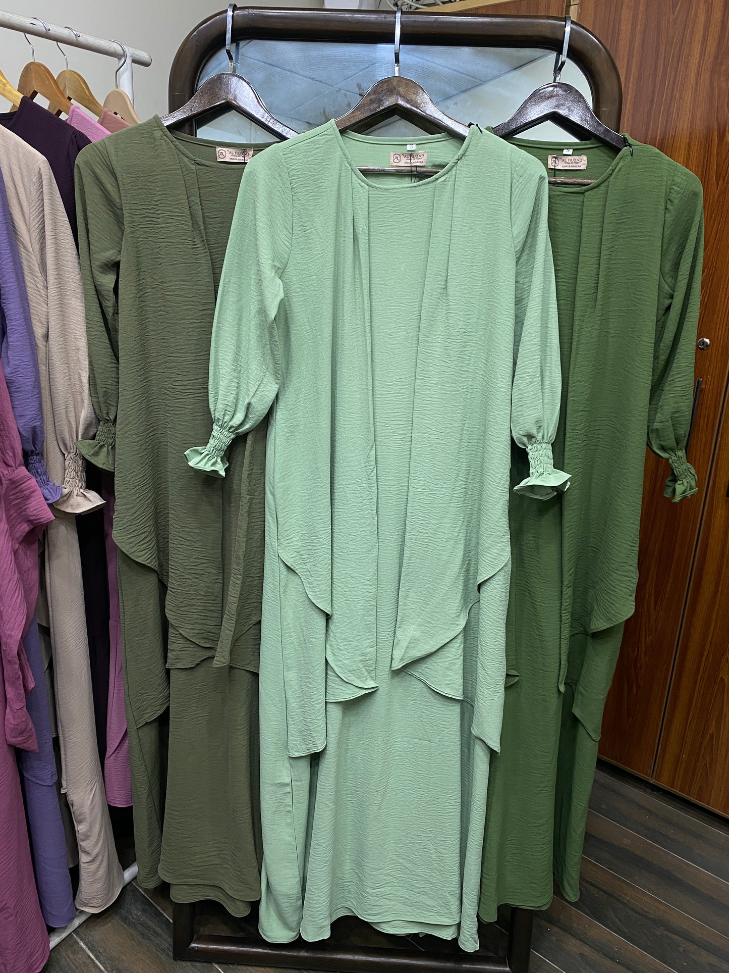Serene Classic Abaya-Dark Olive
