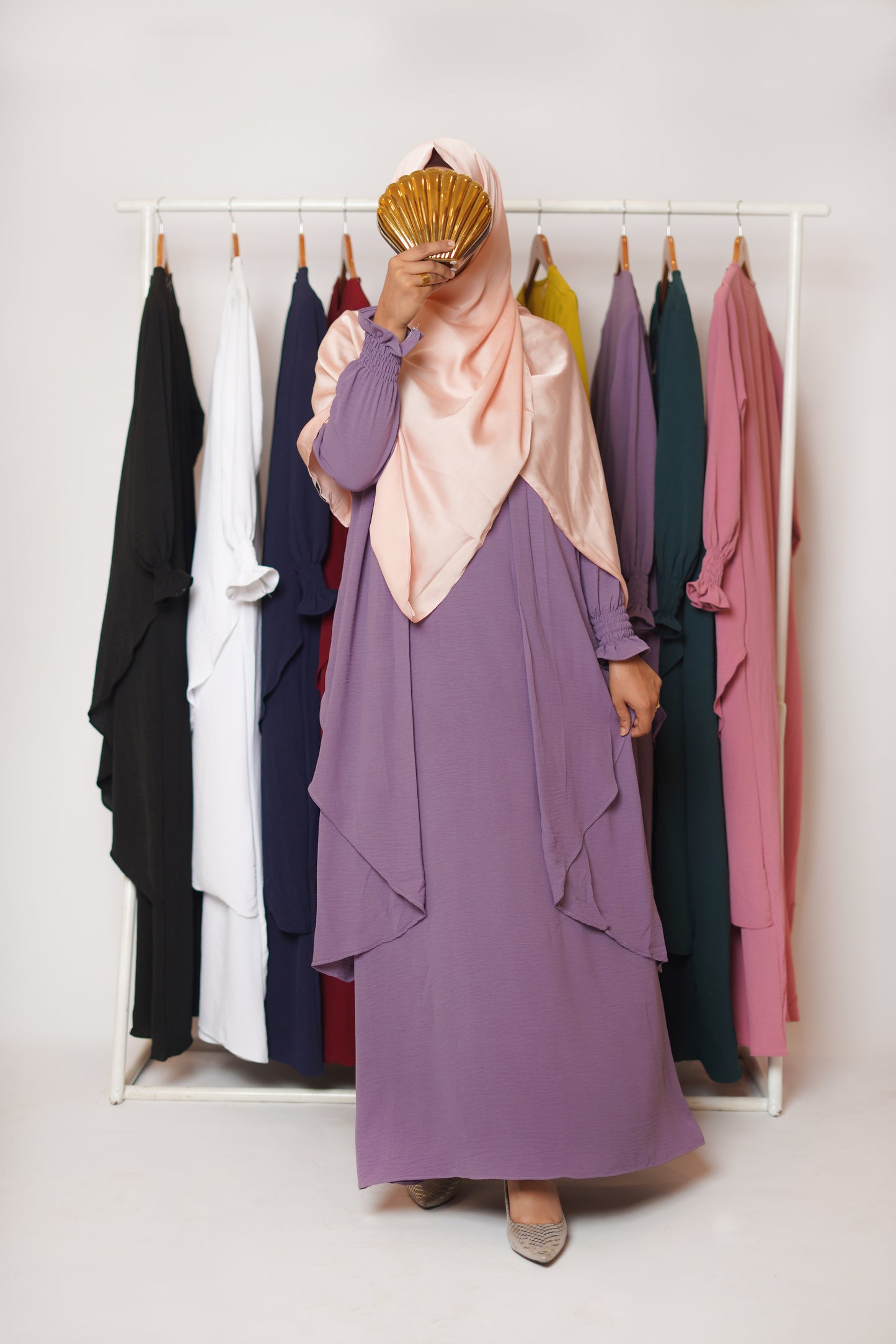 Serene Classic Abaya-Mauve