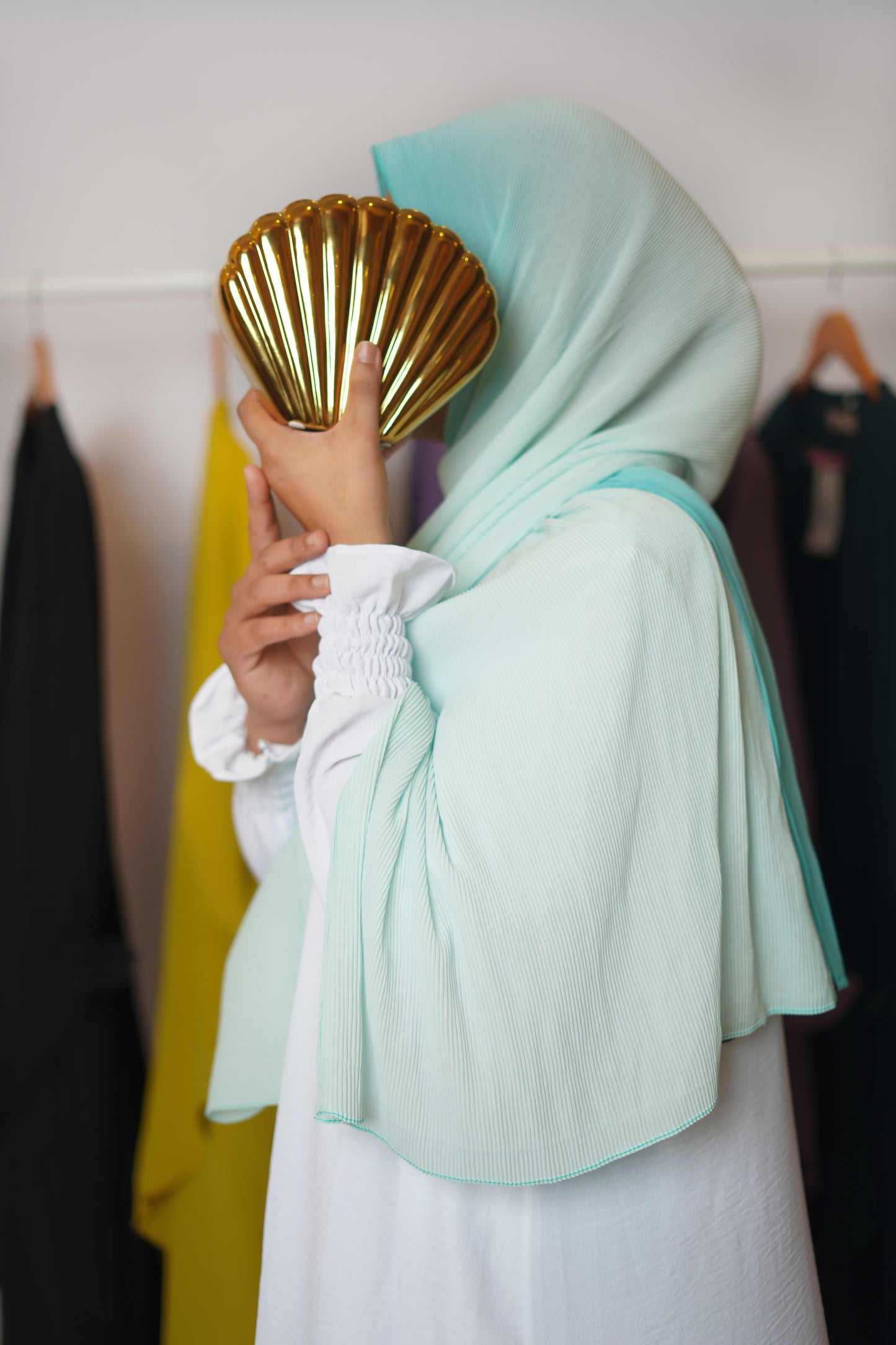 Serene Classic Abaya-White