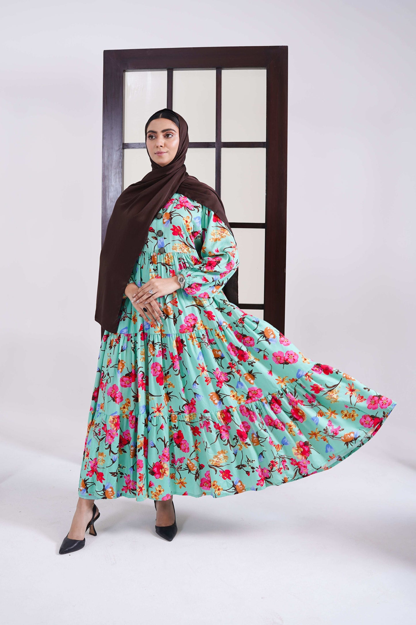 Turquoise Garden Frock