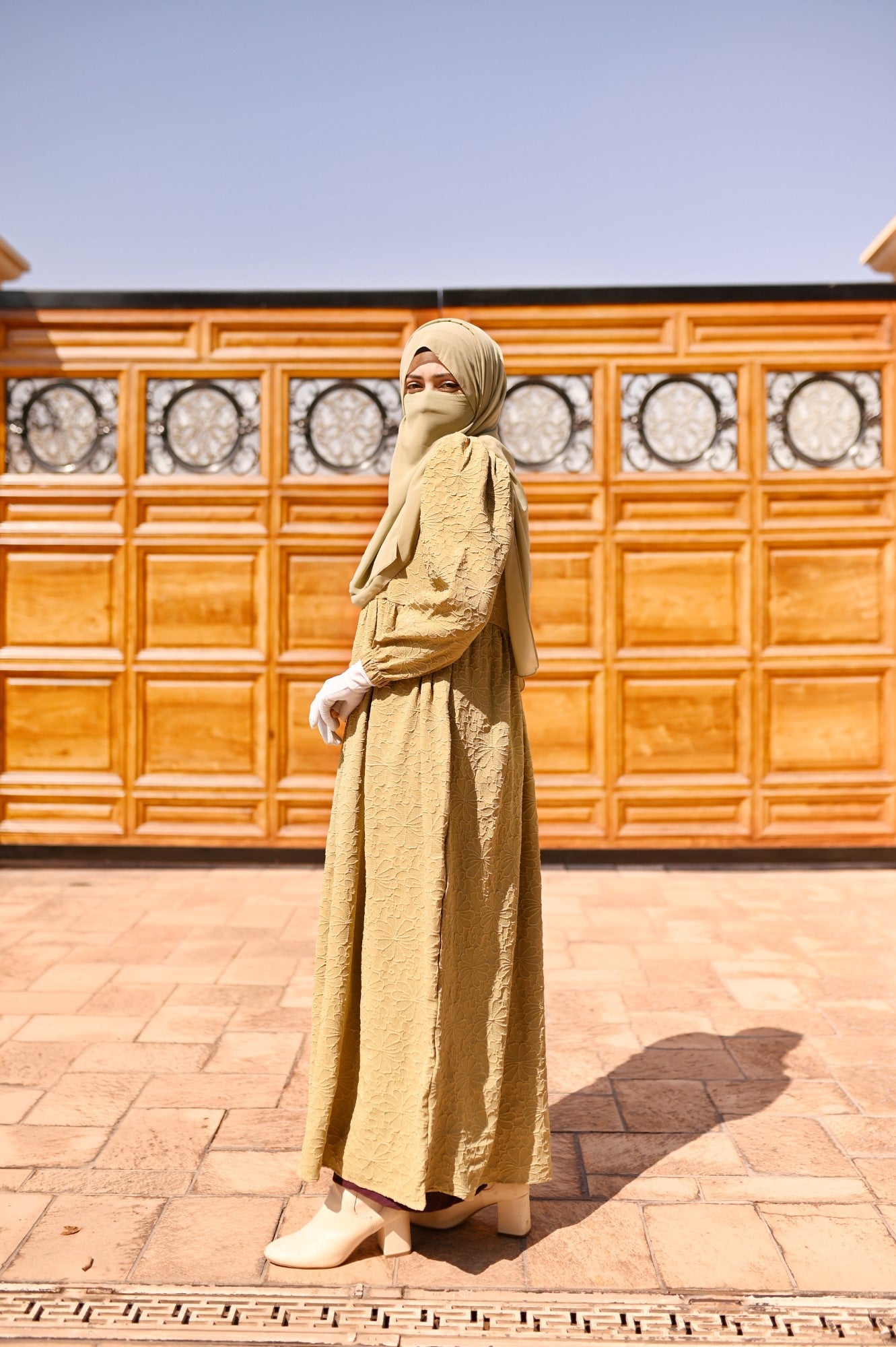 Lily Textured Maxi Dress - Sand Beige