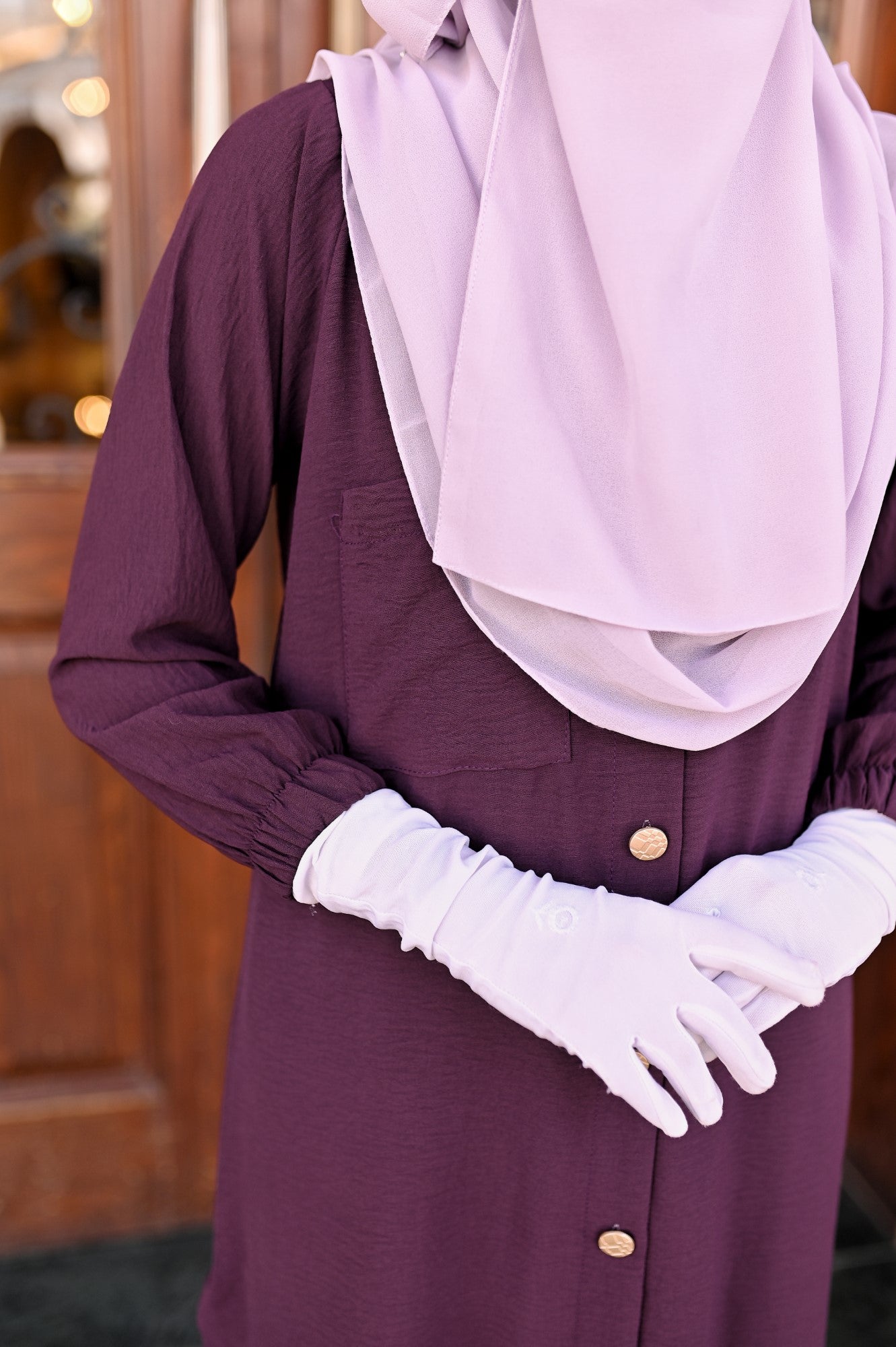 Pocket Style Co Ord Set - Plum Purple