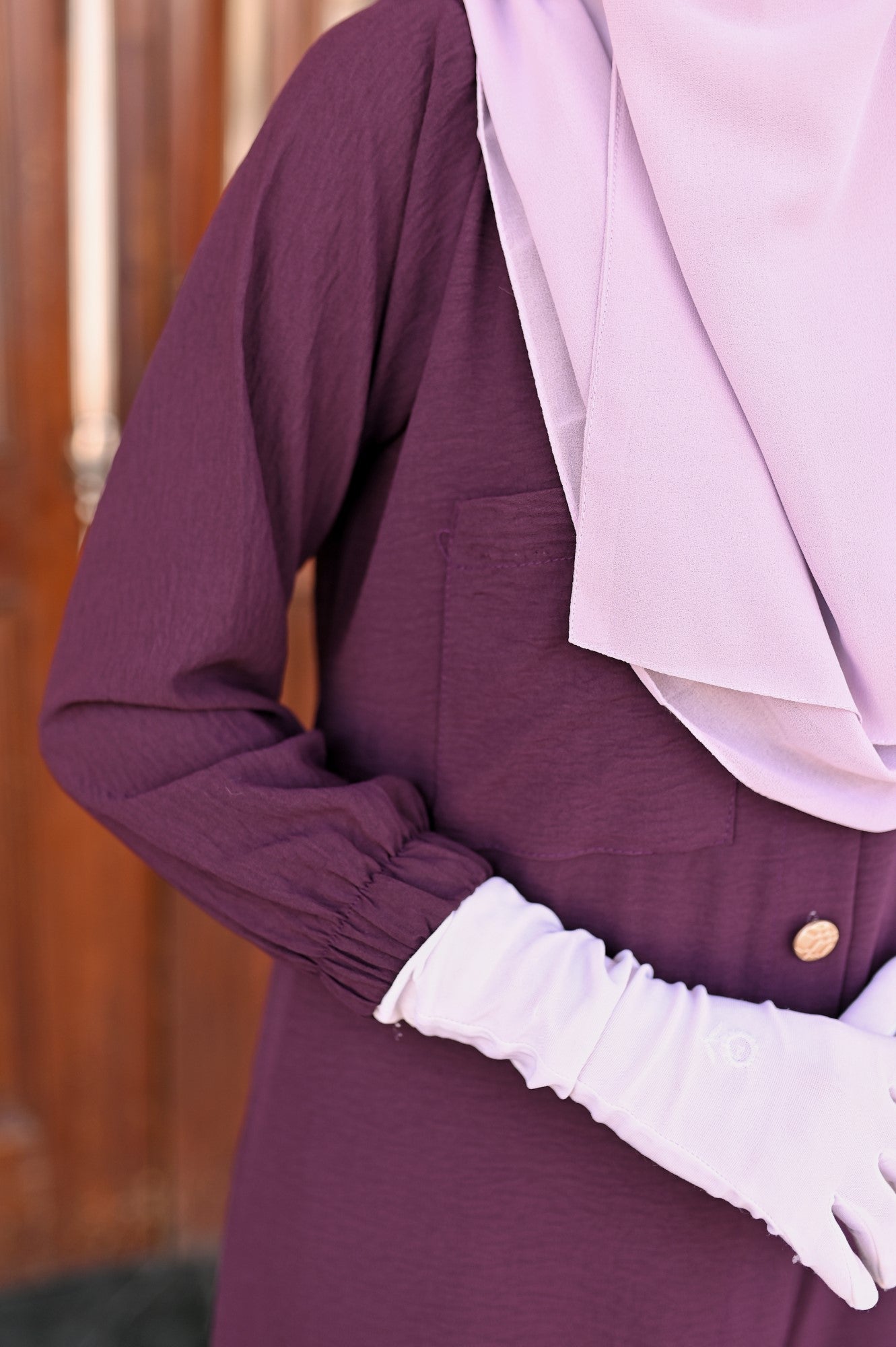 Pocket Style Co Ord Set - Plum Purple
