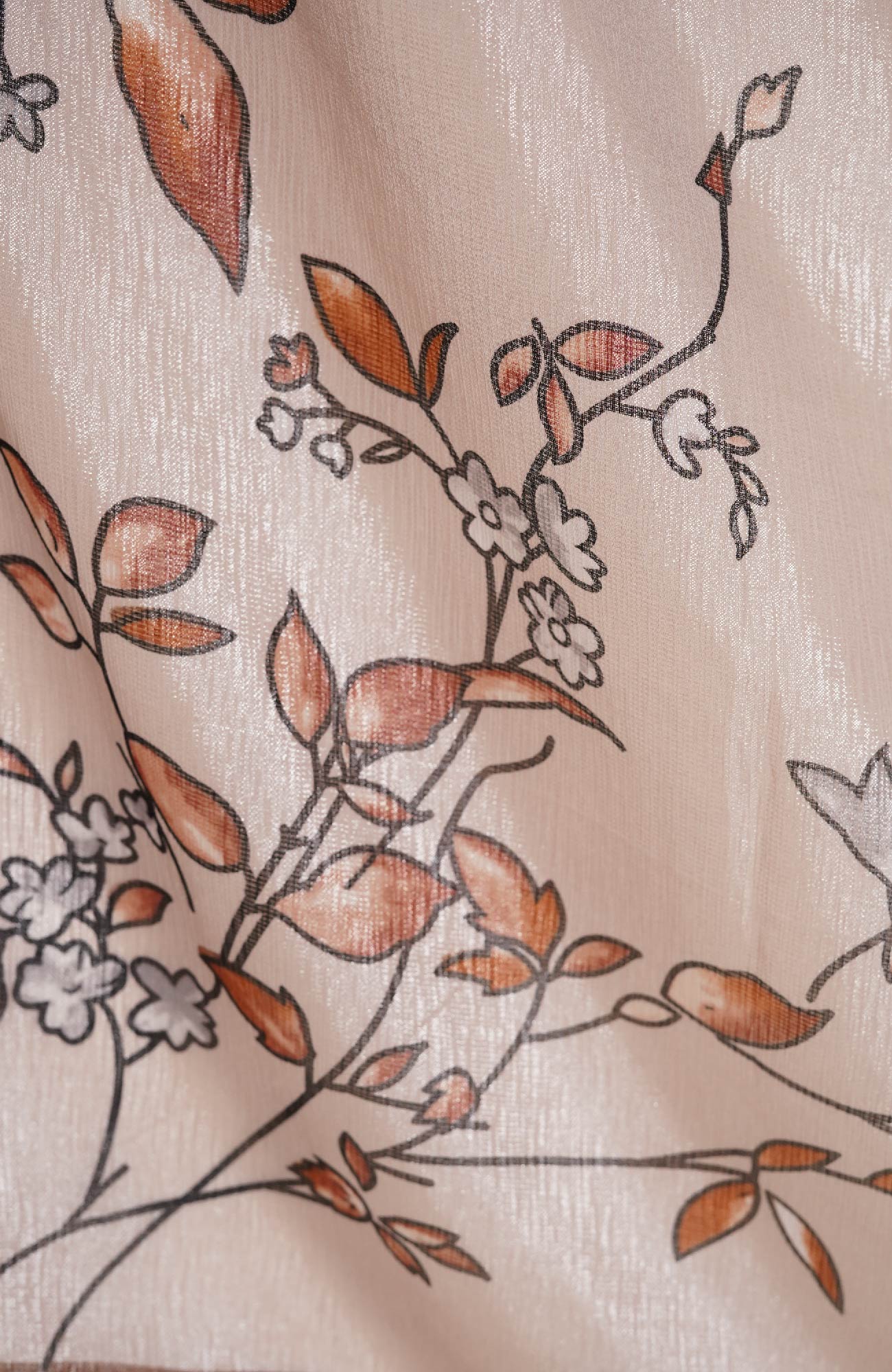 Shimmer Floral Silk - Skin