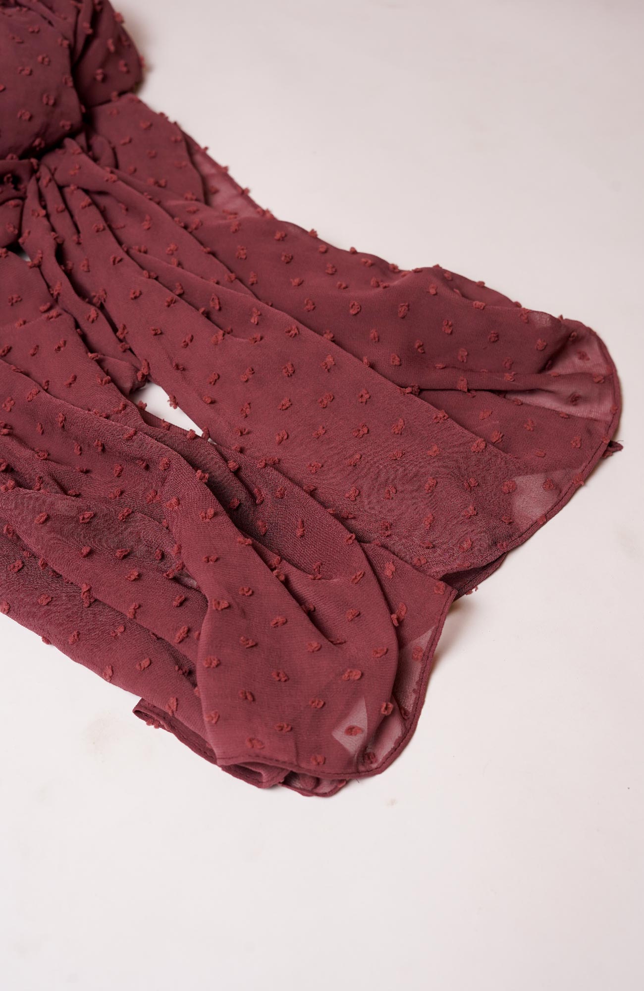Fiona Hijab-Rosewood Red