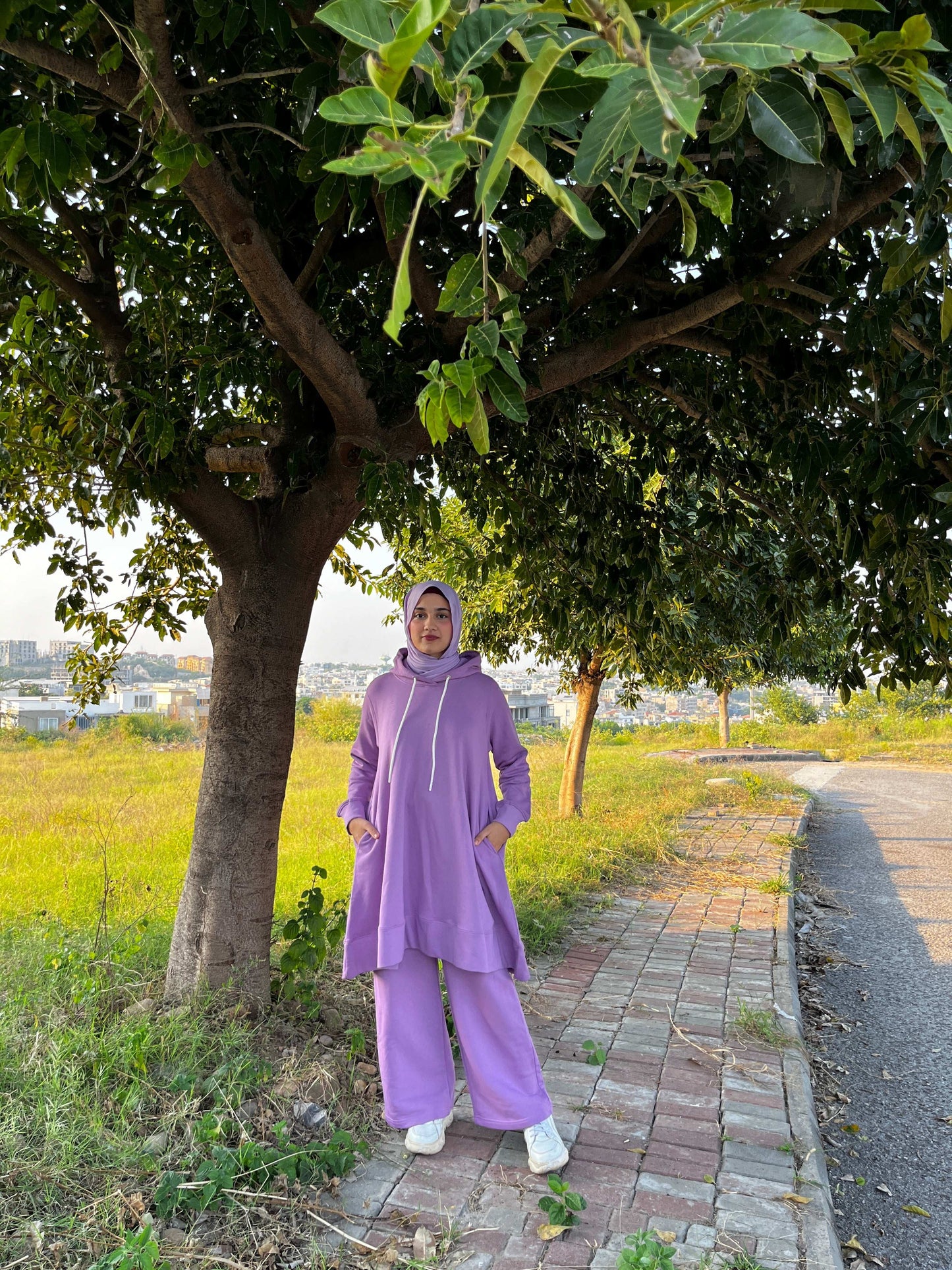 Dahlia Fleece Co Ord Set - Lavender