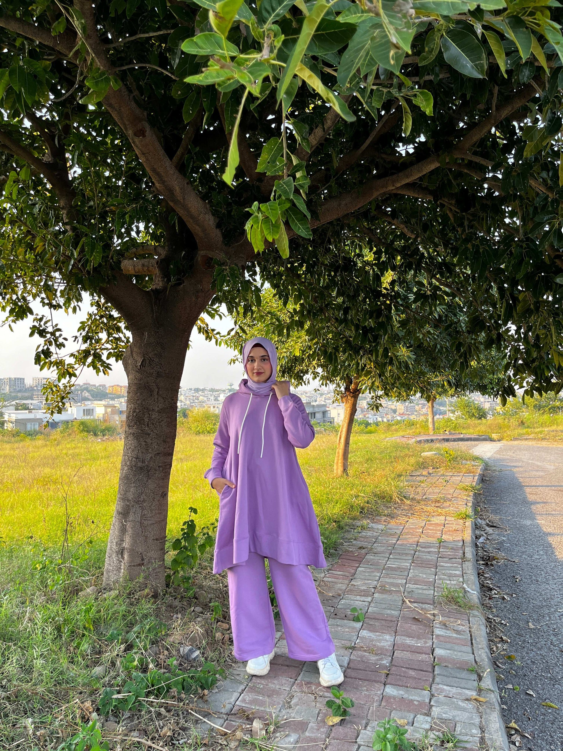 Dahlia Fleece Co Ord Set - Lavender