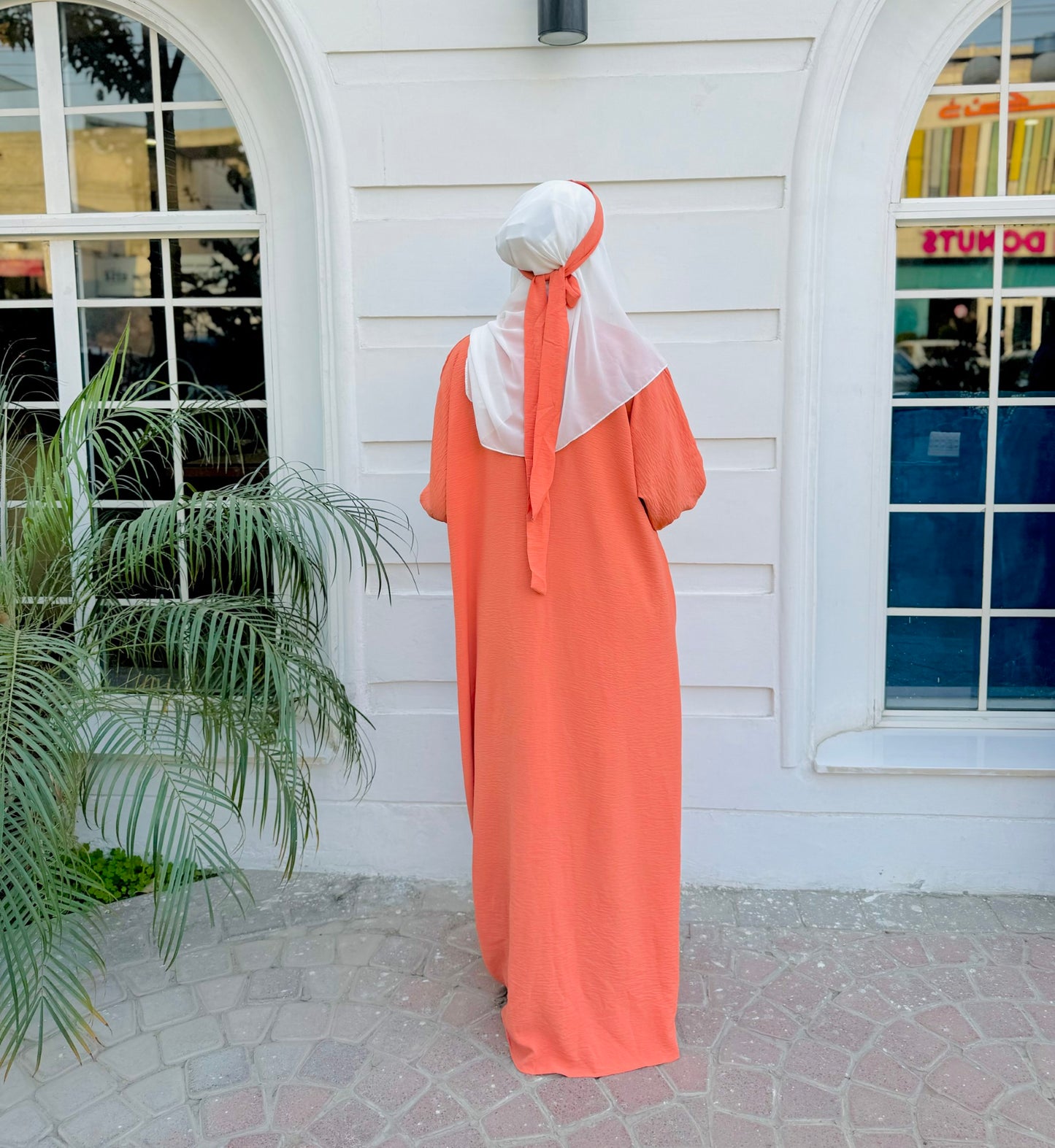 Marwah Abaya - Coral