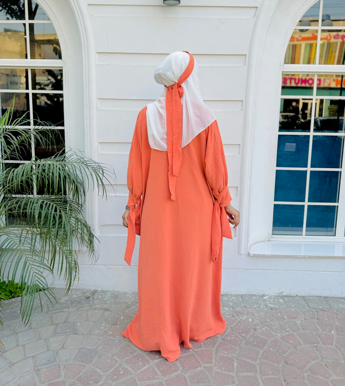 Marwah Abaya - Coral