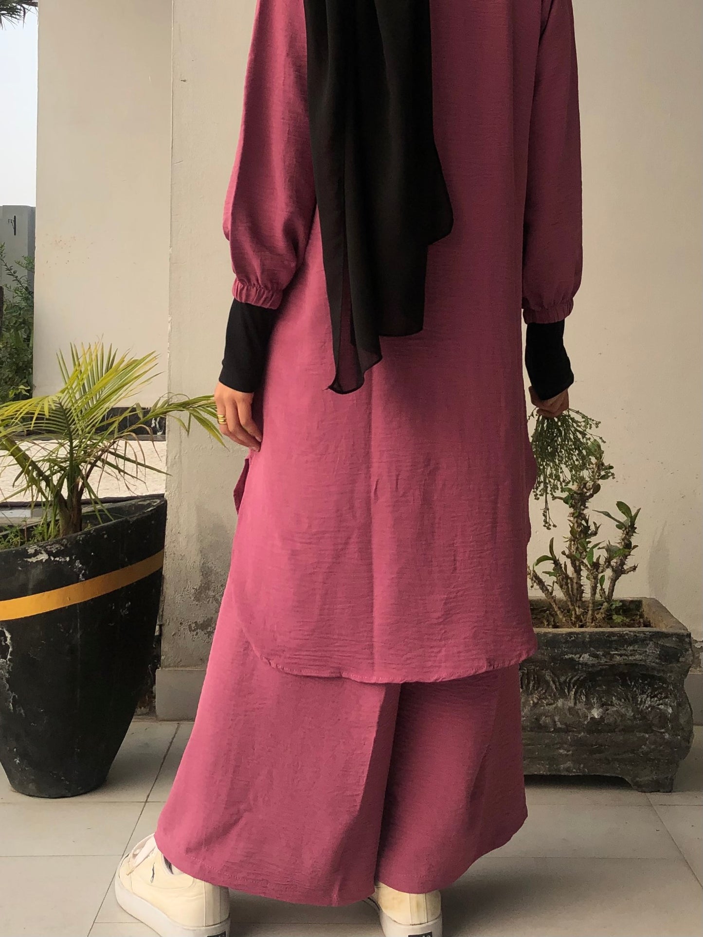 Pocket Style Co Ord Set - Fuchisa Rose