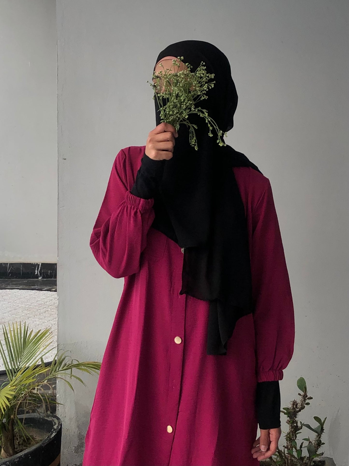 Pocket Style Co Ord Set - Burgundy Red