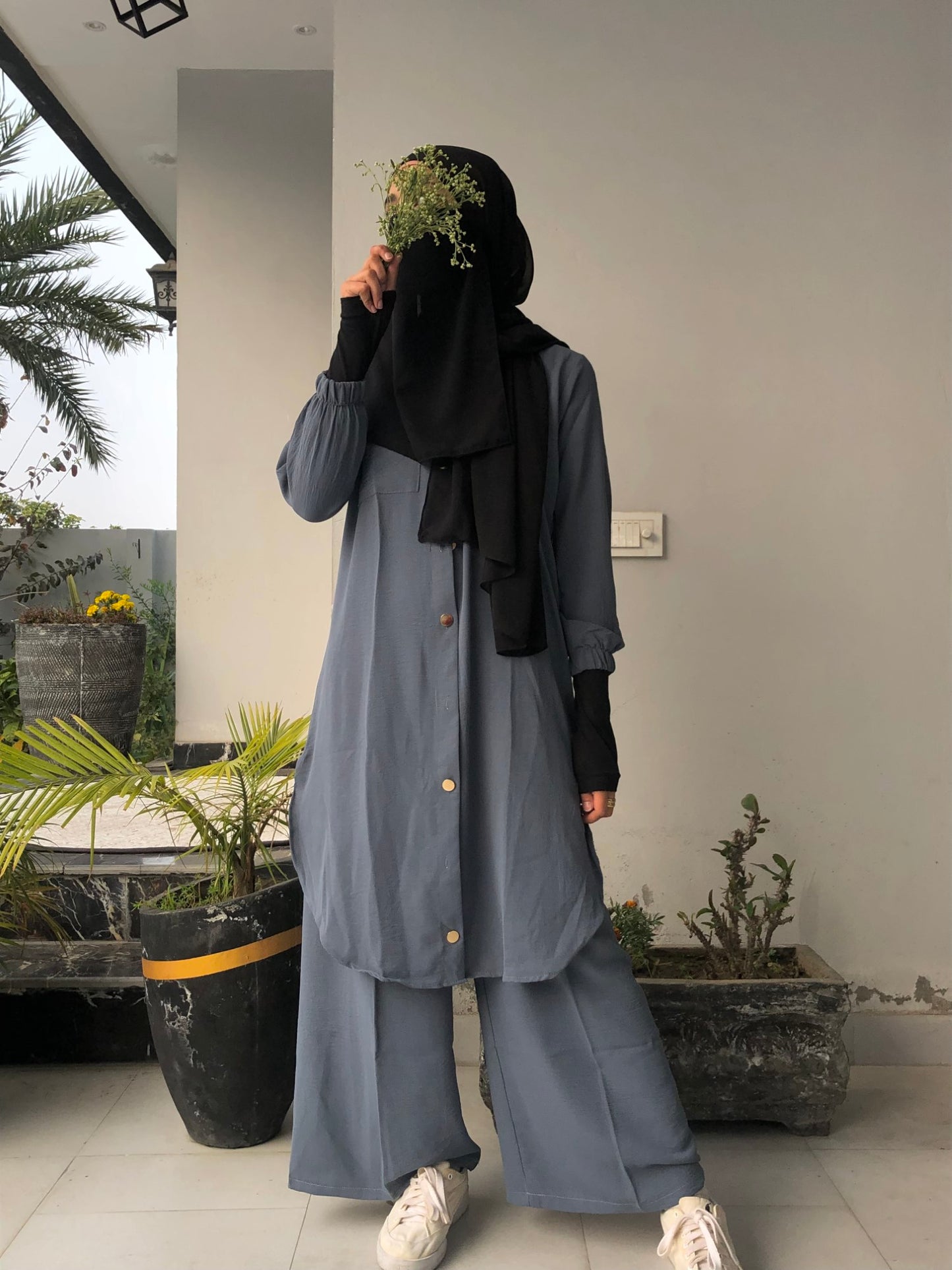Pocket Style Co Ord Set - Mid Grey