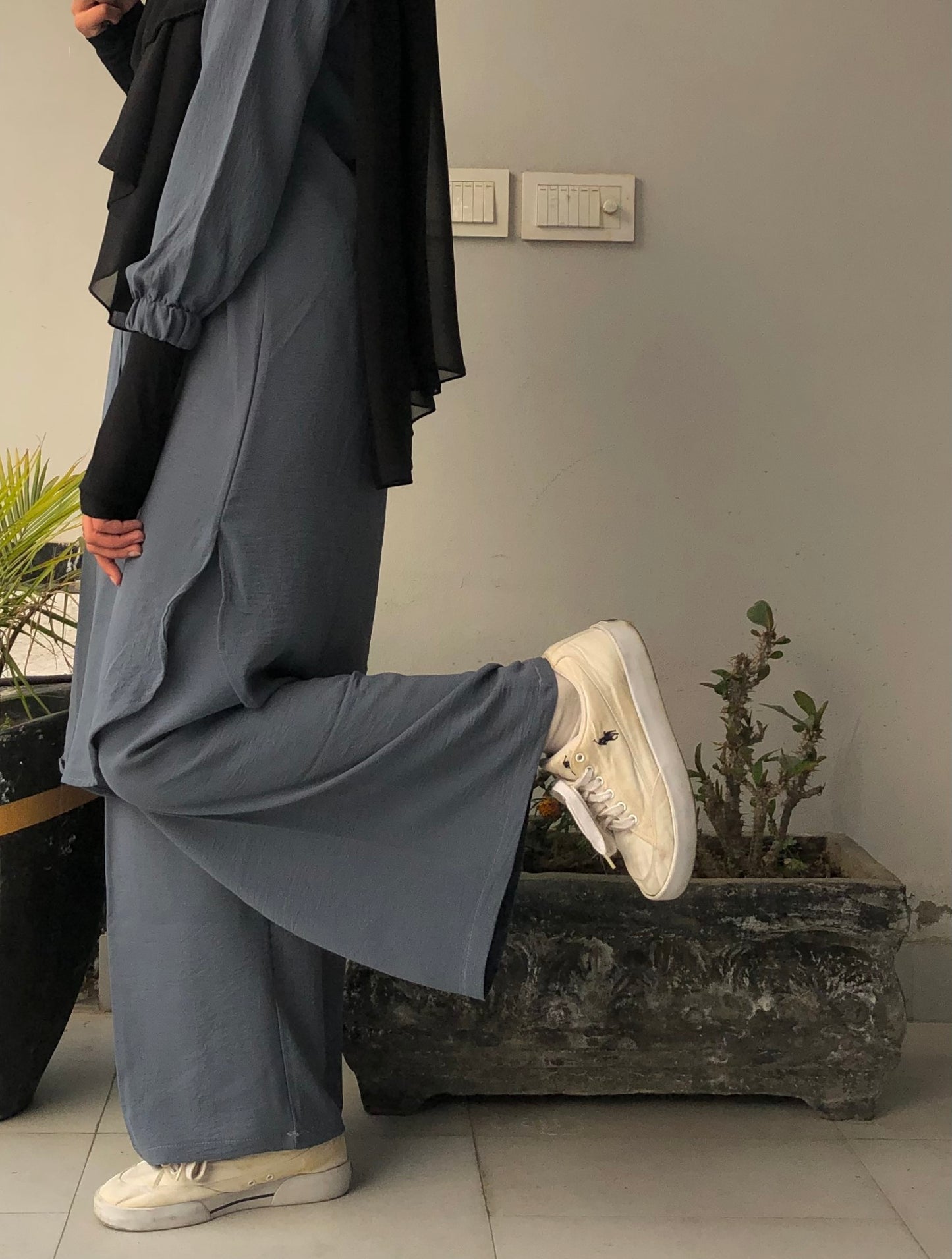 Pocket Style Co Ord Set - Mid Grey
