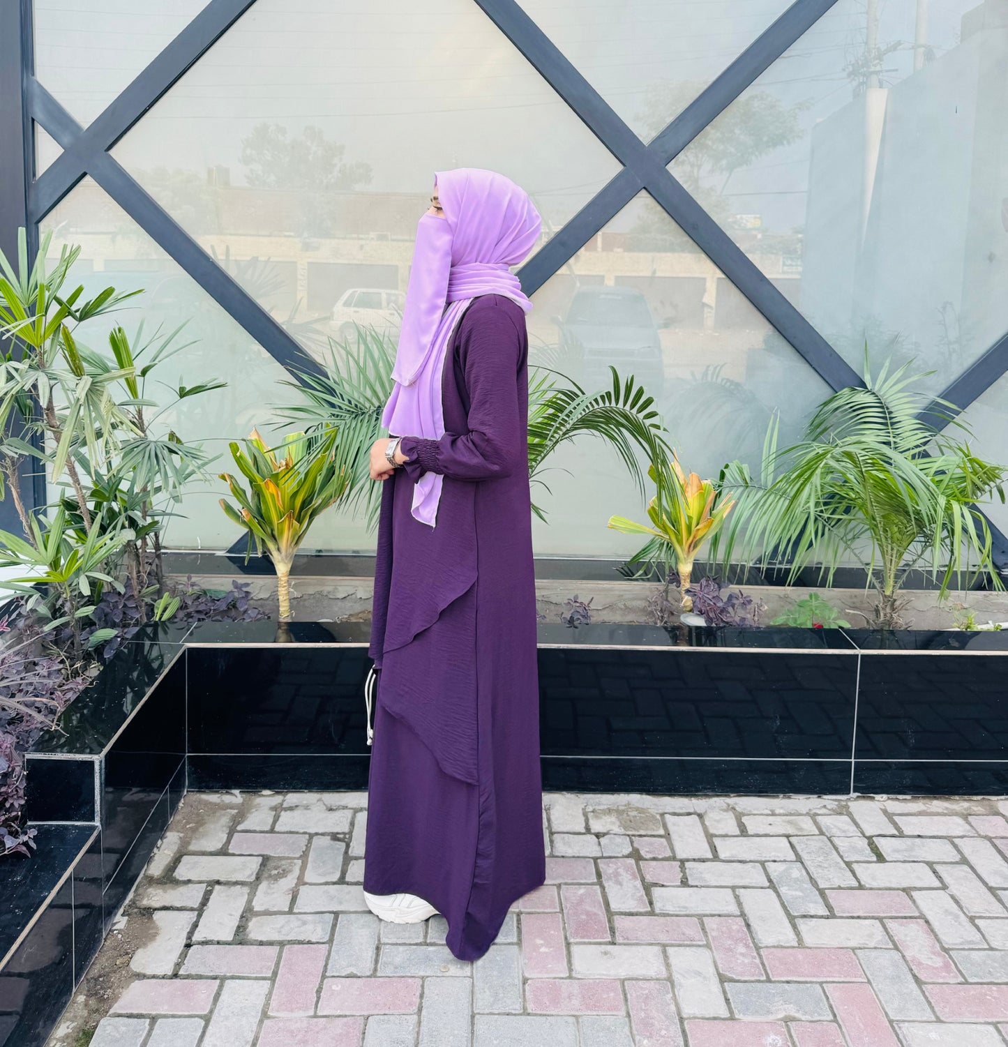 Serene Classic Abaya - Purple