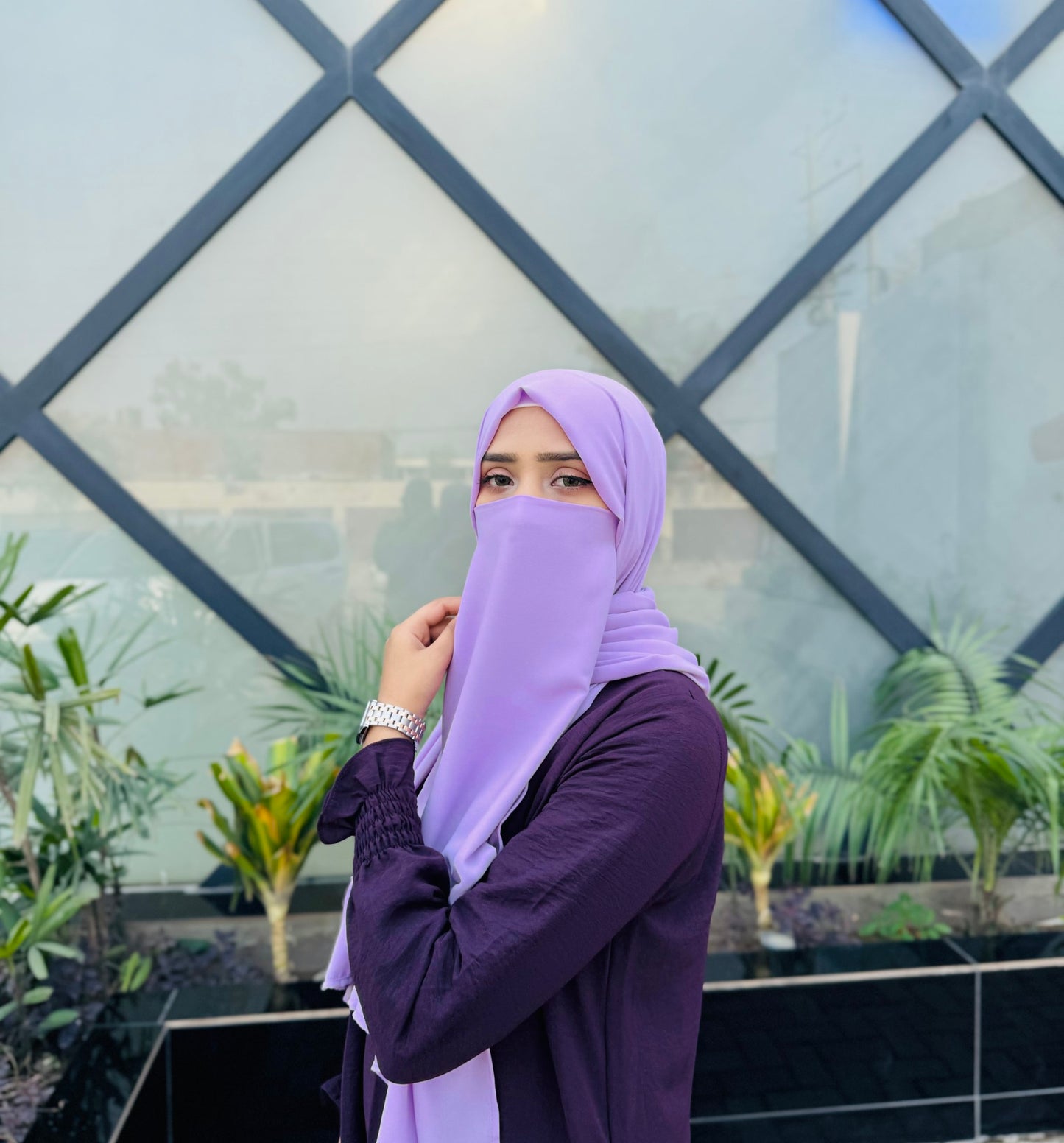 Serene Classic Abaya - Purple