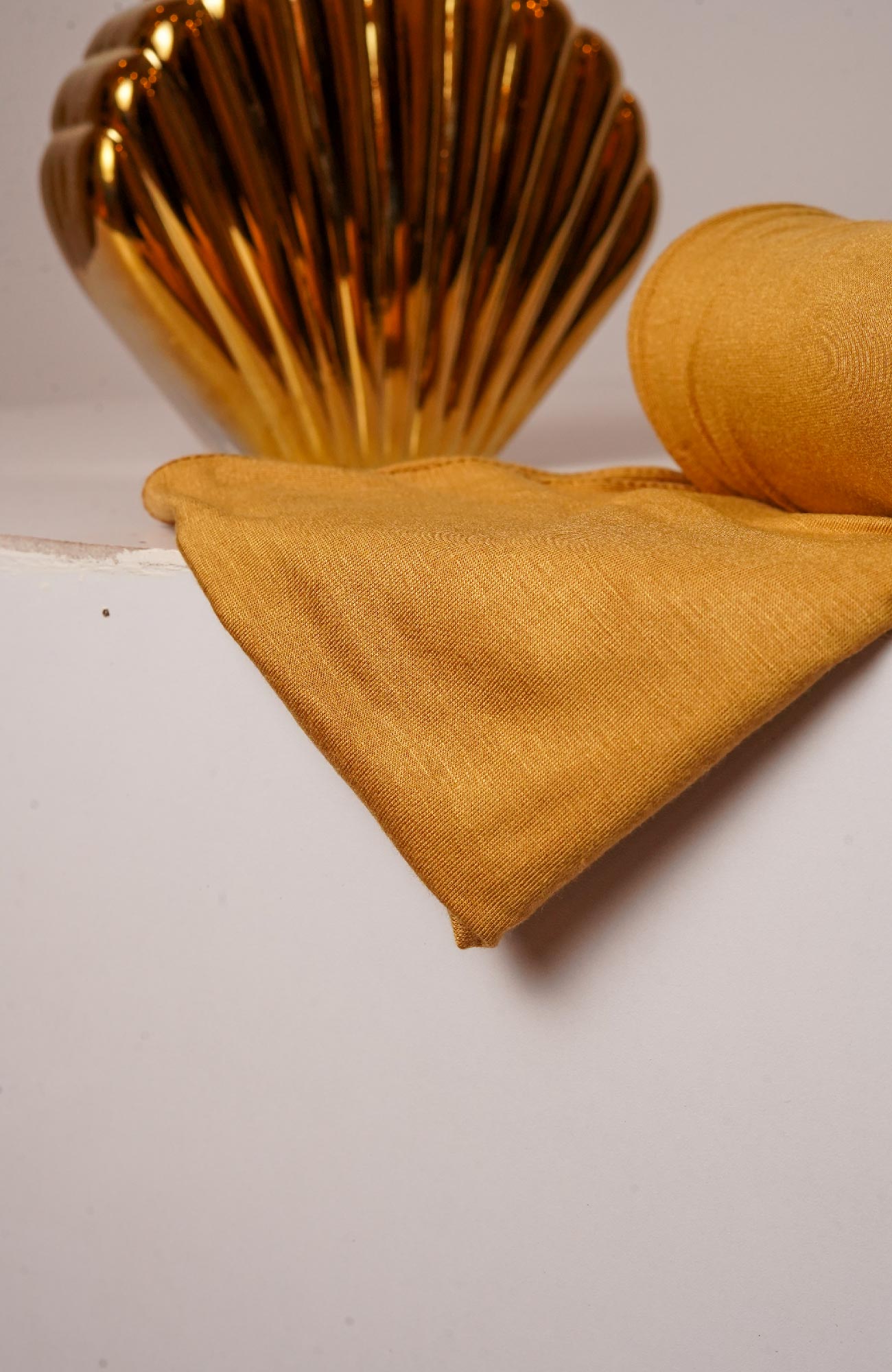 Plain Jersey Hijab - Bright Mustard