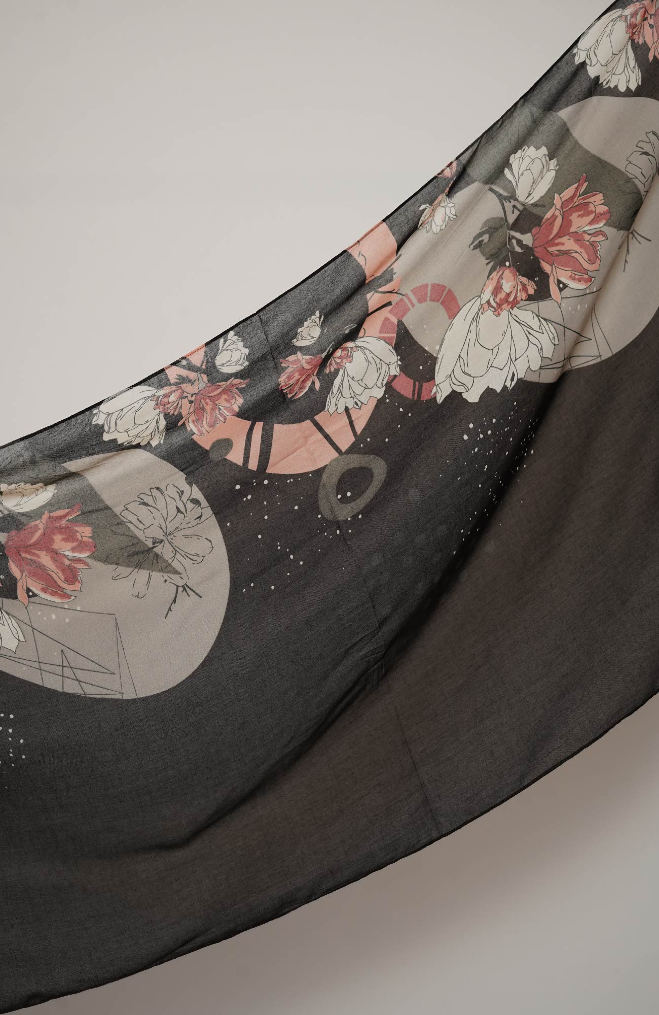 Lawn Print-Bloom Dusk Grey