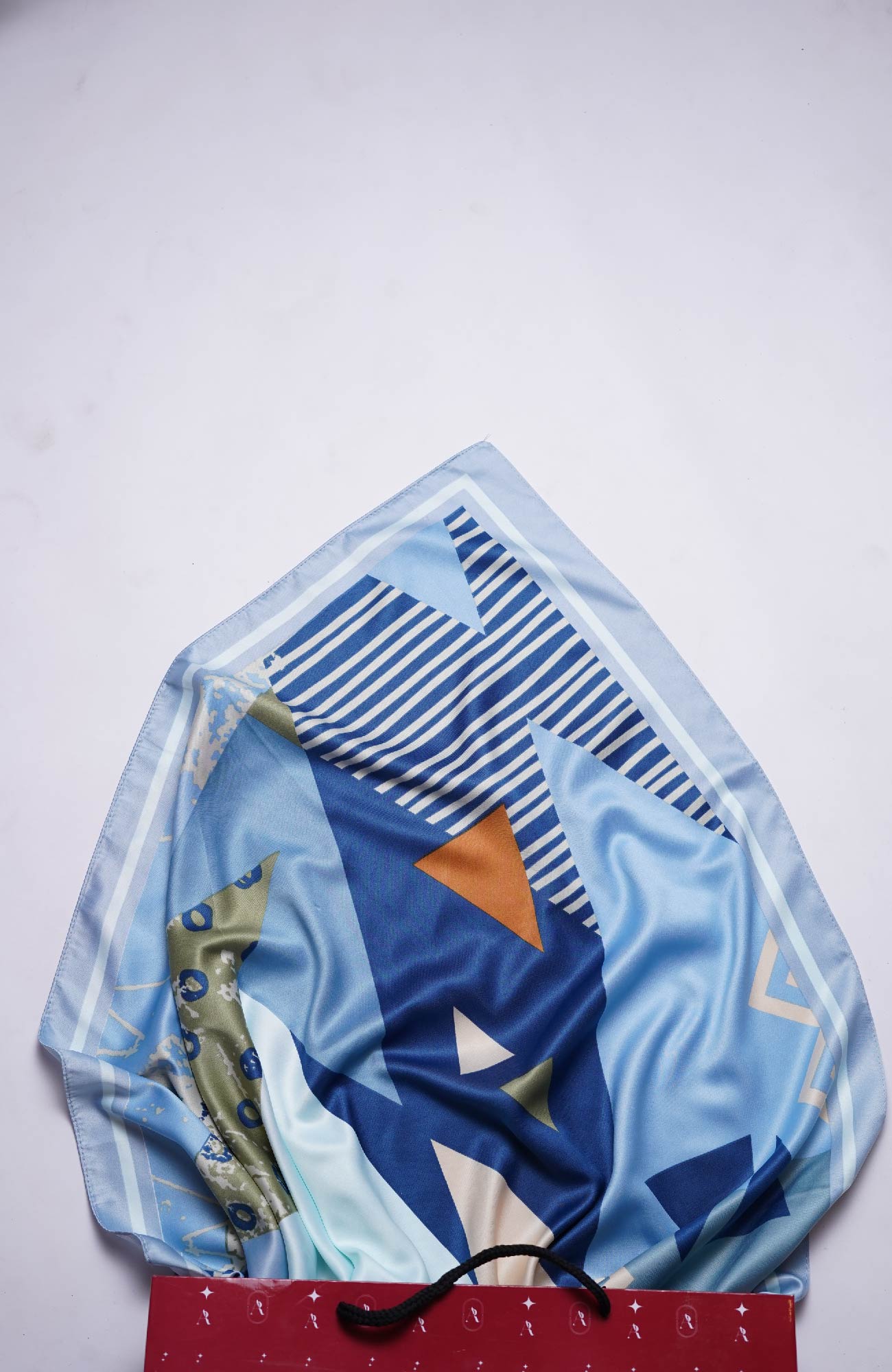 Mix Print Square Lawn - Mingle Print Sky Blue