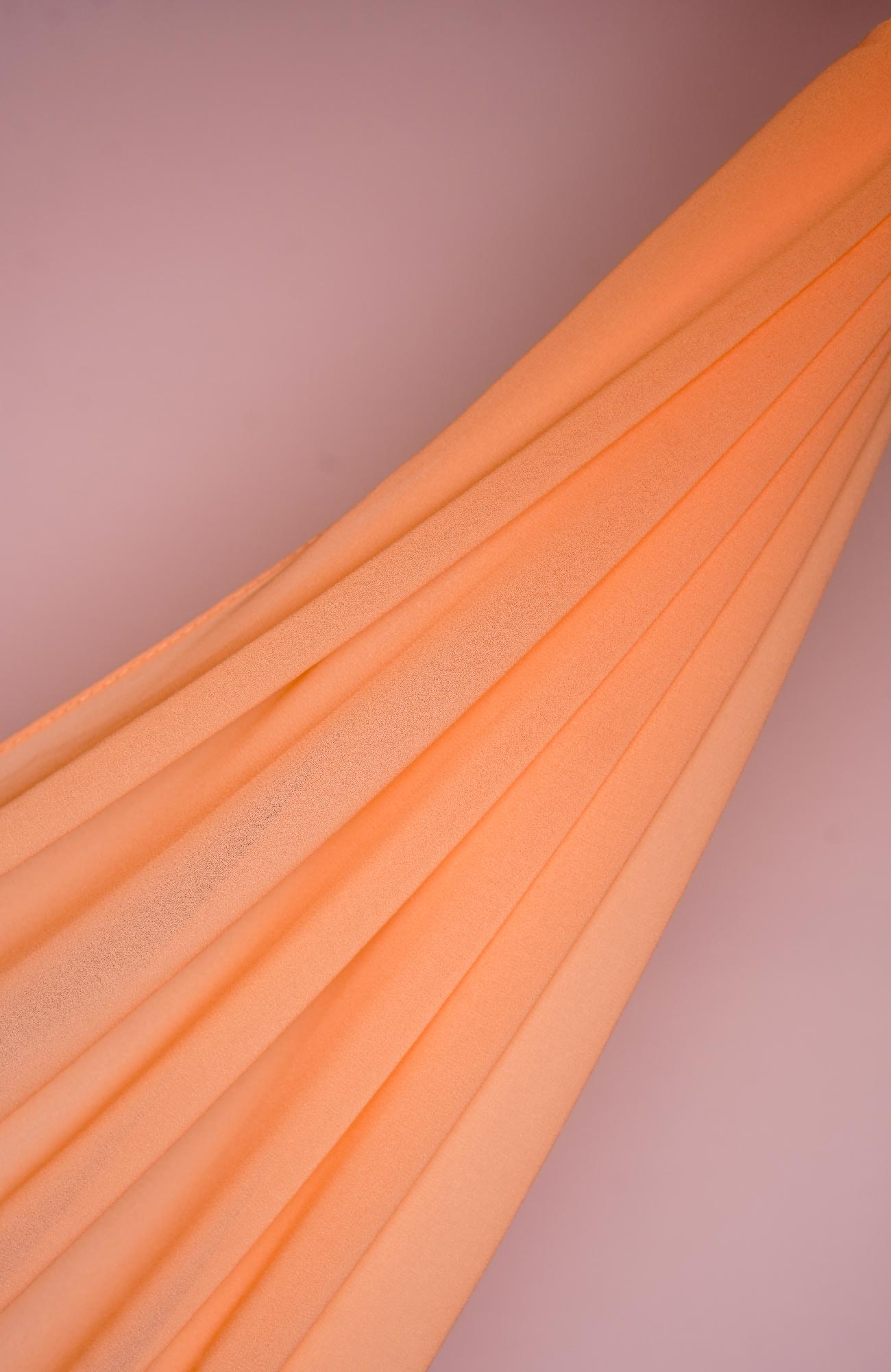 Malaysian Chiffon - Bright Peach