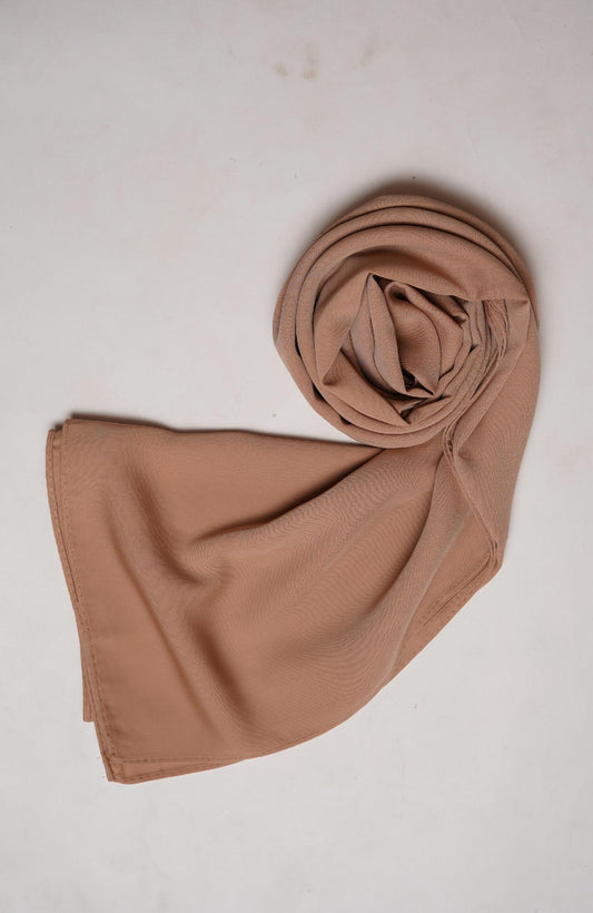 Mistique chiffon Silk-Cocoa Brown