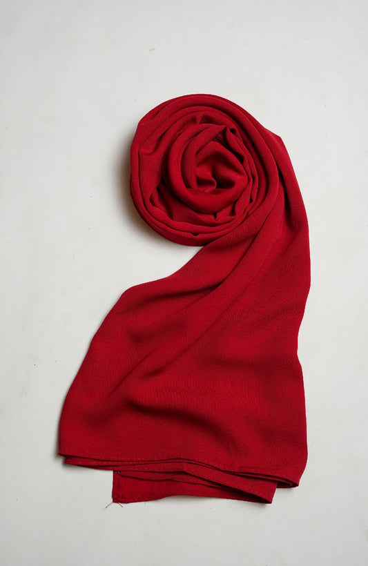 Mistique chiffon Silk-Dahlia Red