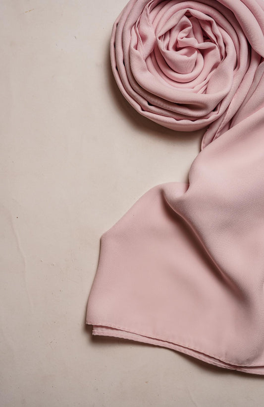 Mistique chiffon Silk-Powder Pink