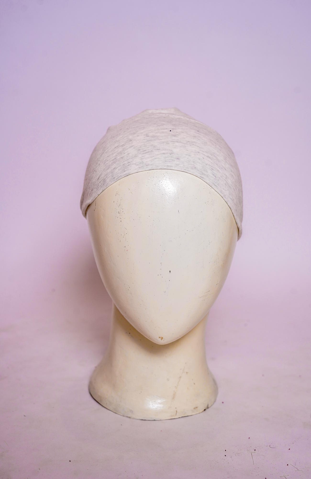 Plain Tube Hijab Cap - Light Gray