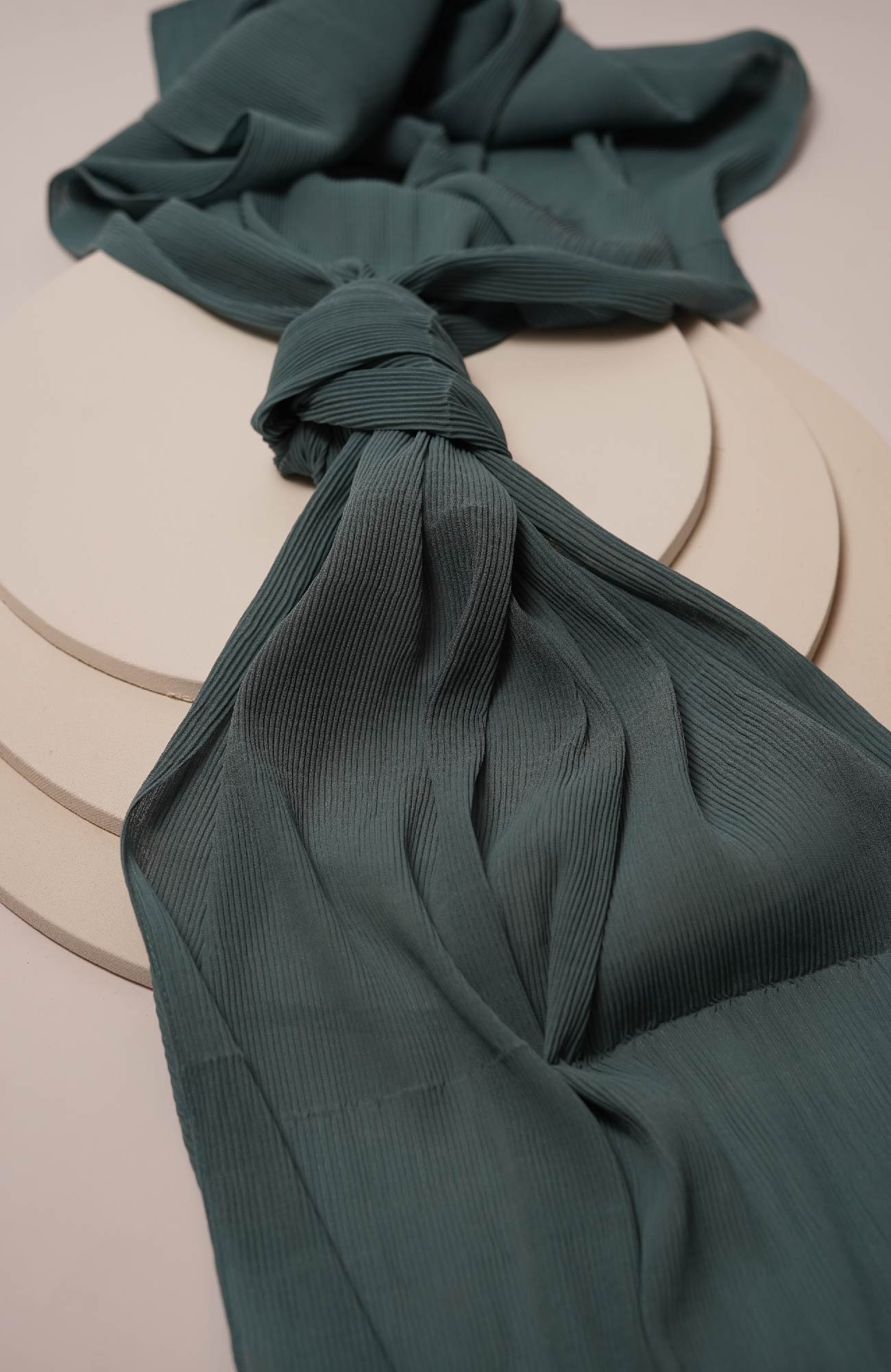 Pleated-Deep Teal