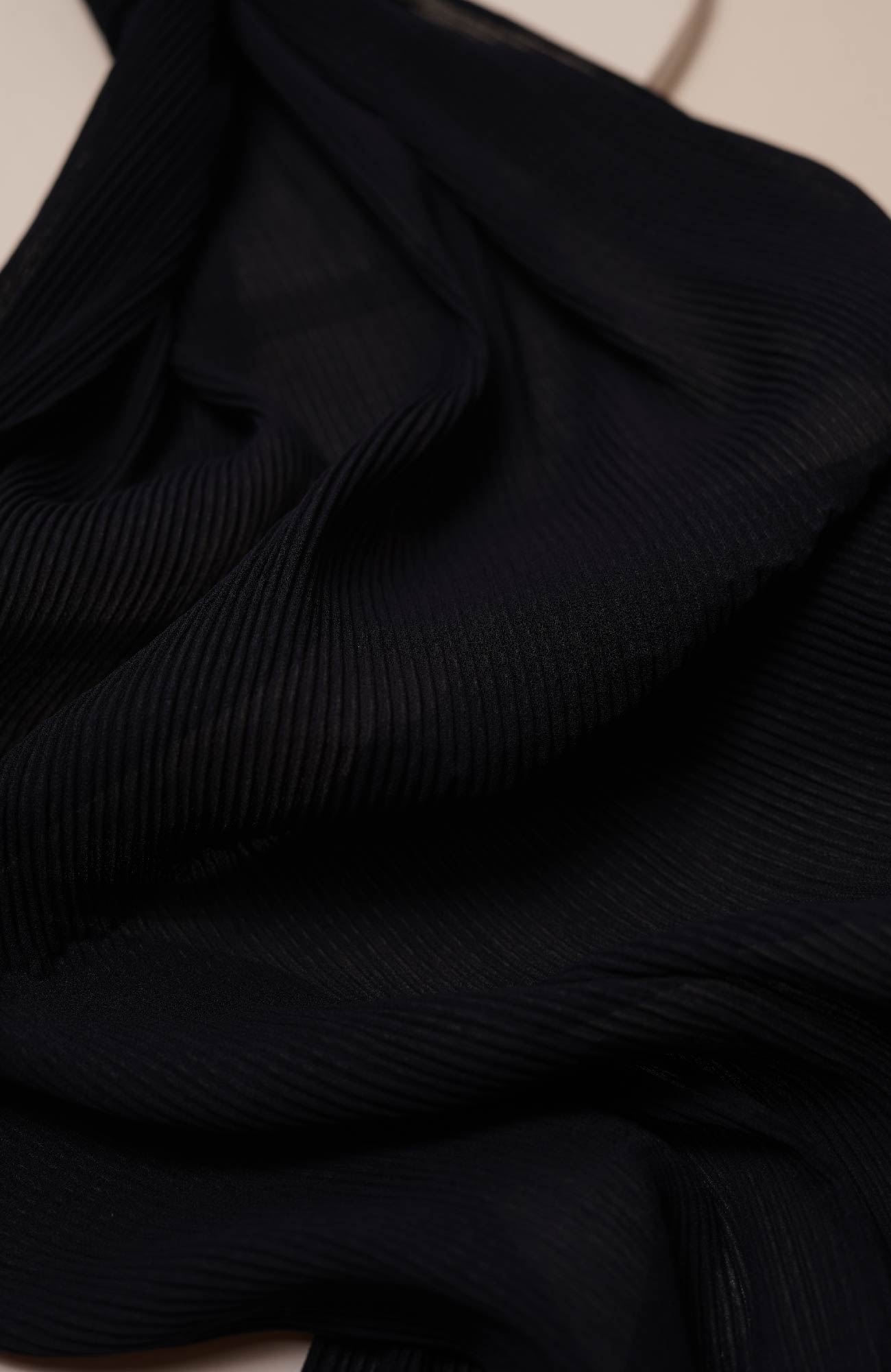Pleated-Navy Blue