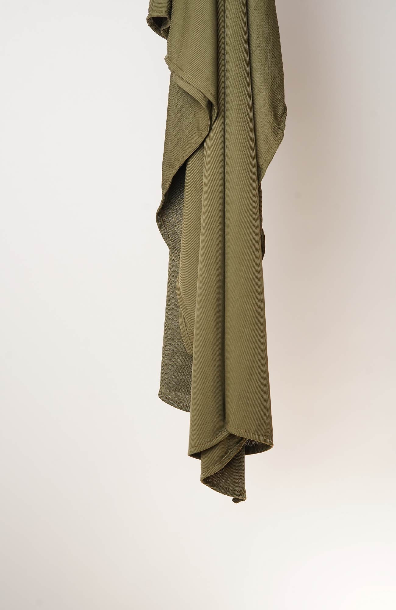 Ribbed Jersey-Olive Green