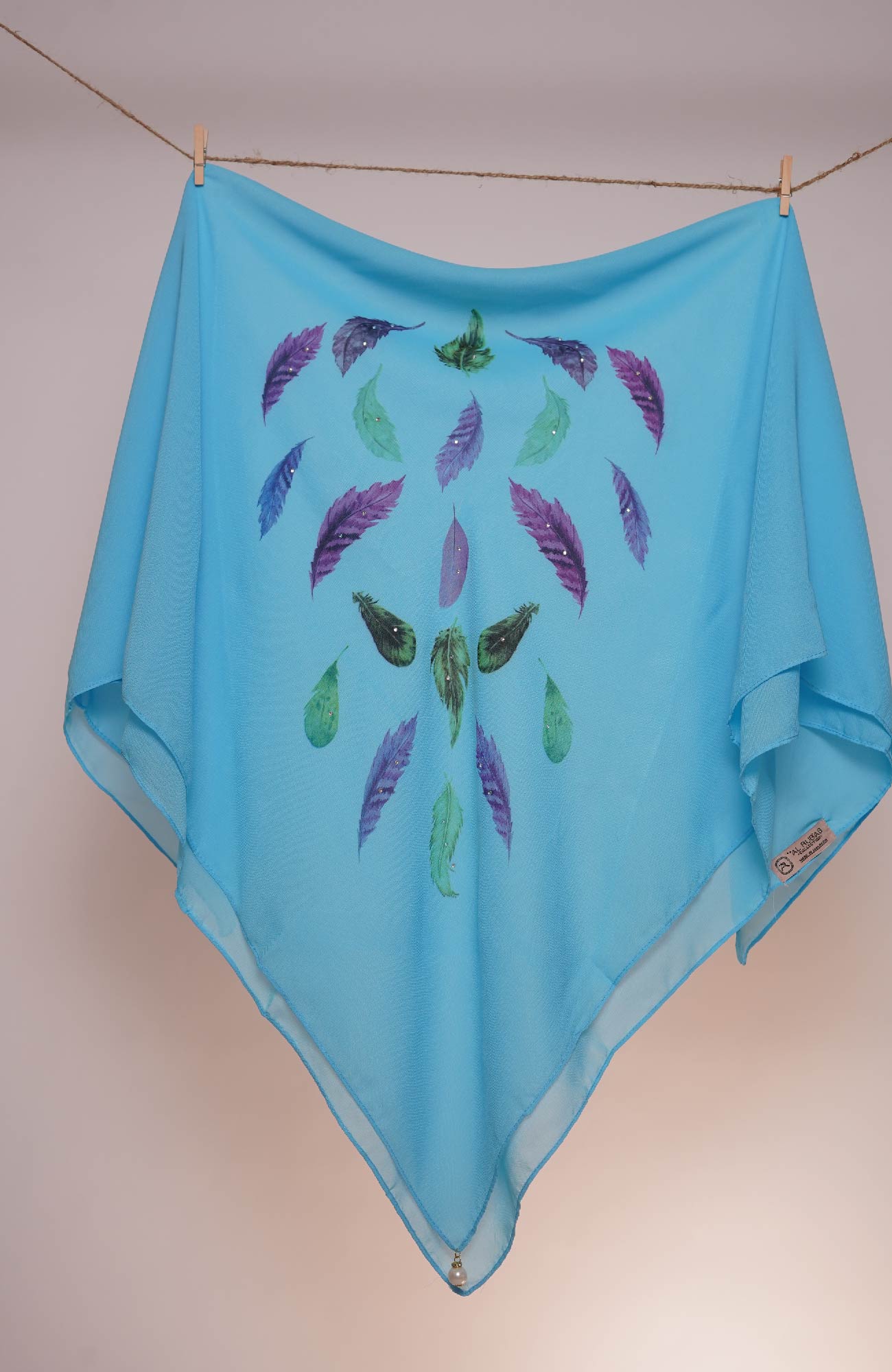 Square Feather Printed - Uranian