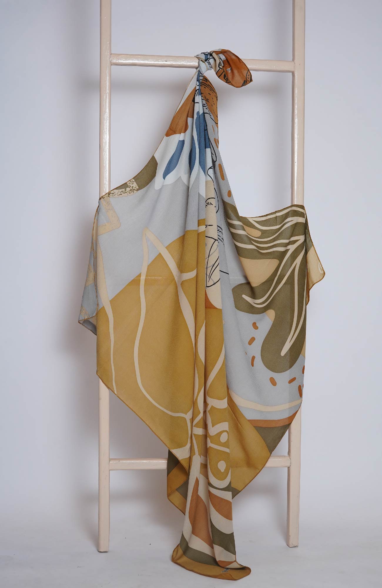 Square Lawn Printed - Florence Medallion