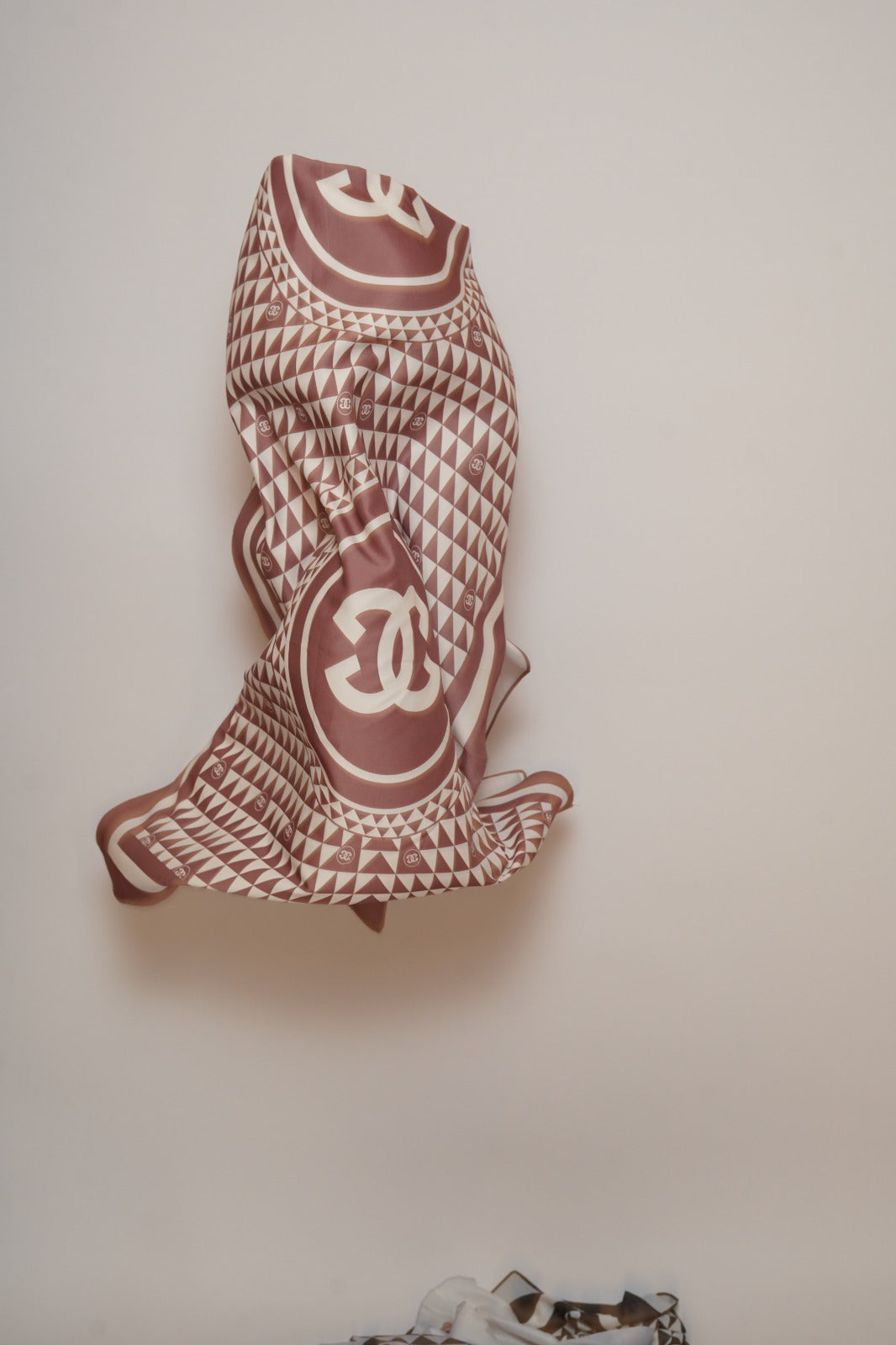 Regal Printed Satin Rose Dust Hijab