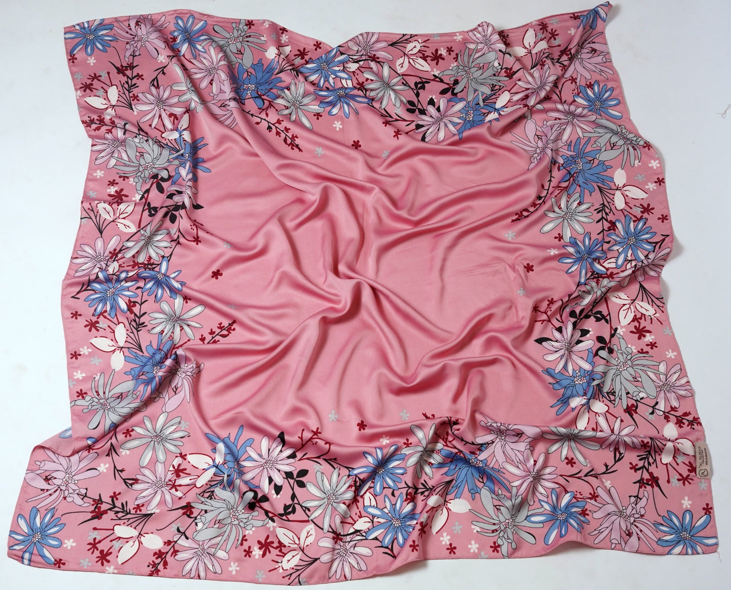 Satin Printed - Iris Rose