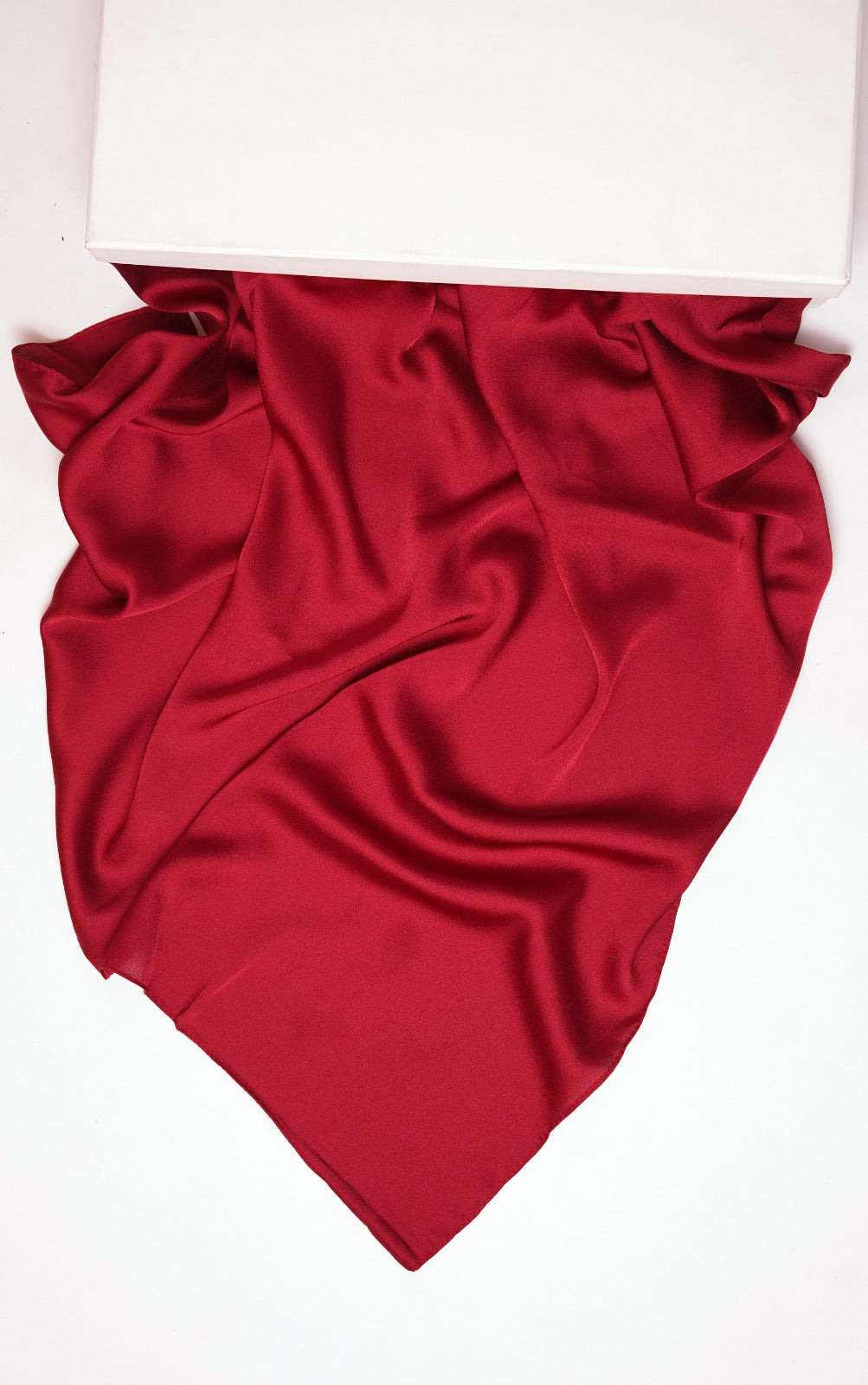 Luxe satin Silk-Bright Red