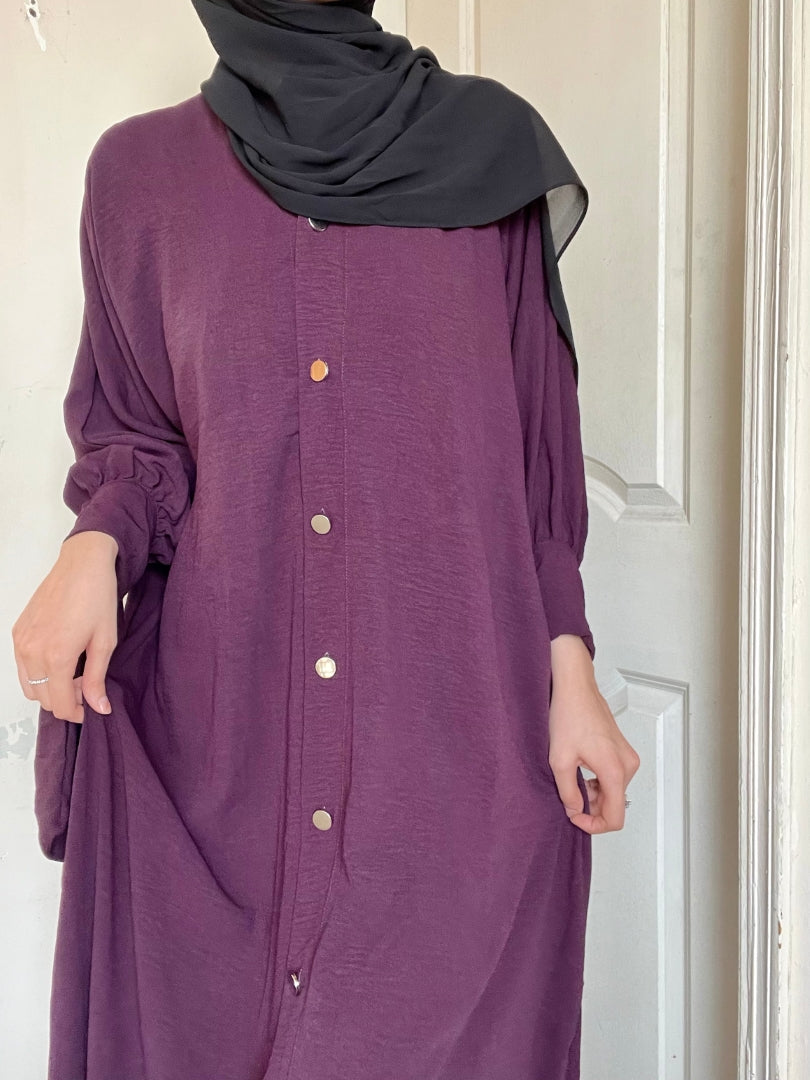 Marwah Abaya - Plum