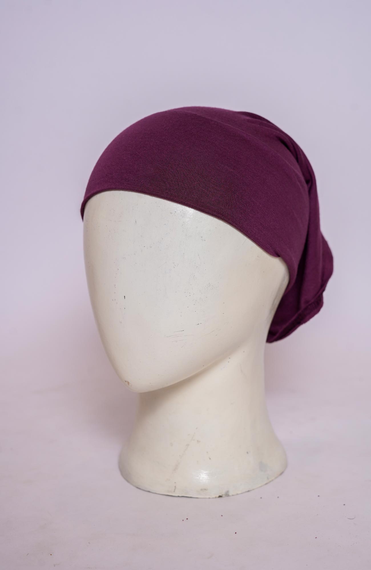 Plain Tube Hijab Cap - Wine