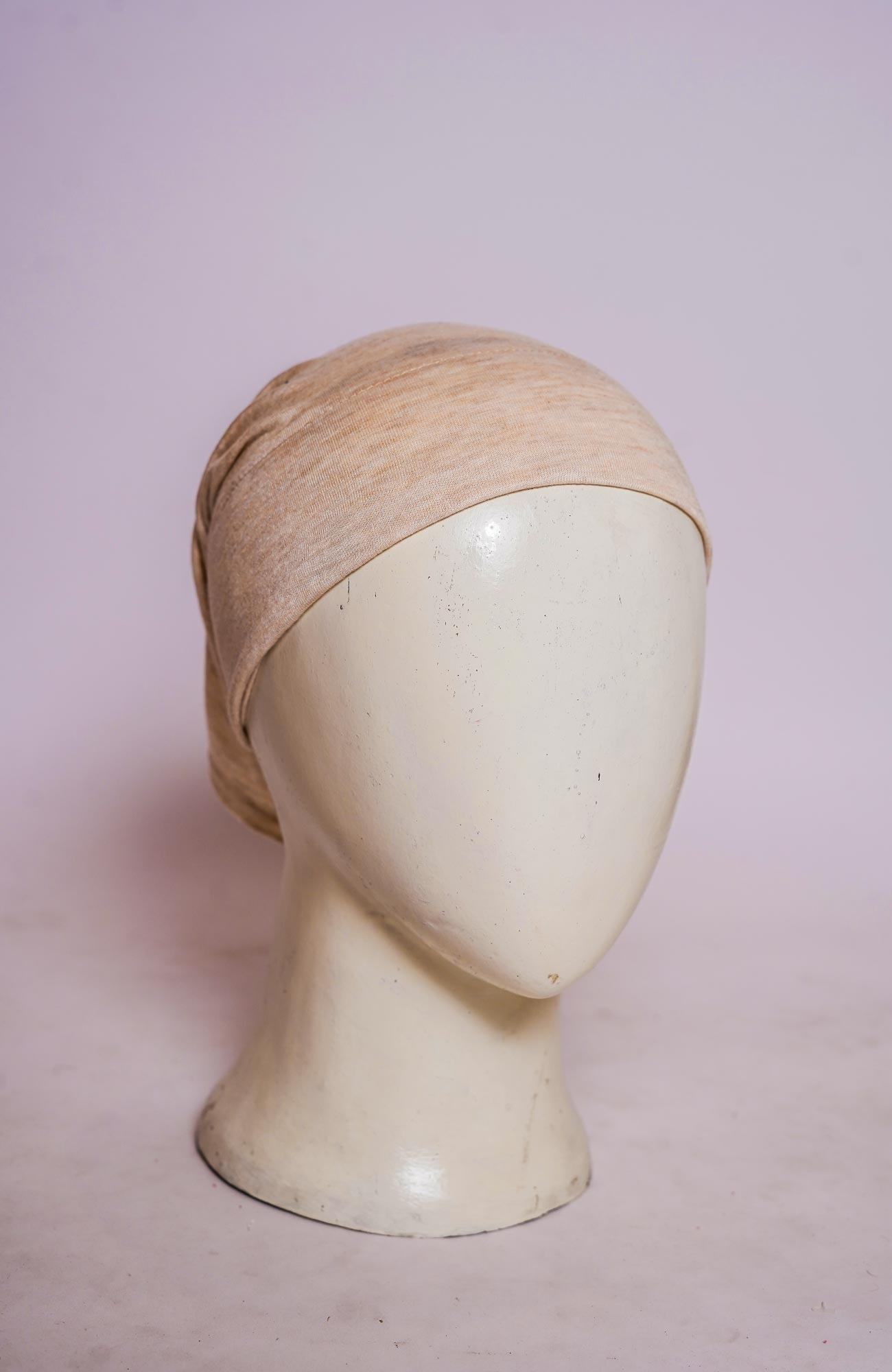 Plain Tube Hijab Cap - Sand