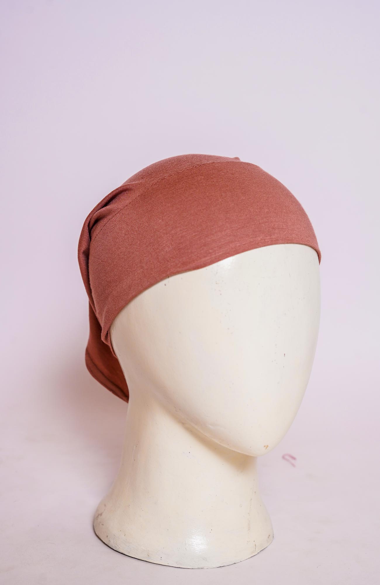 Plain Tube Hijab Cap - Terracotta