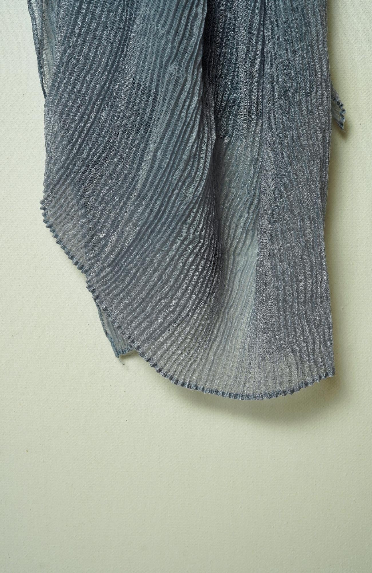 Lawn Pleated Hijab - Gray