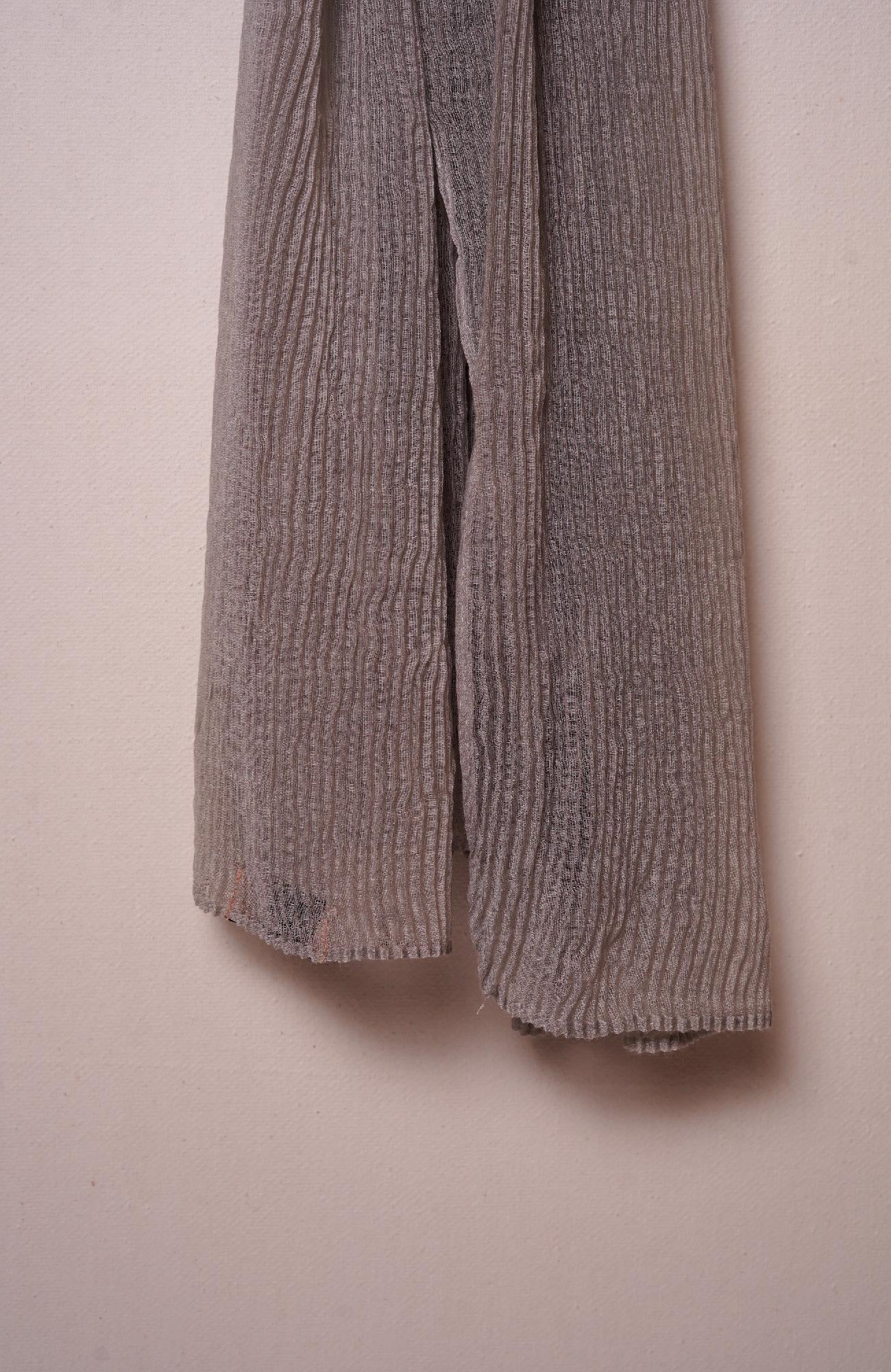 Lawn Pleated Hijab - Liver