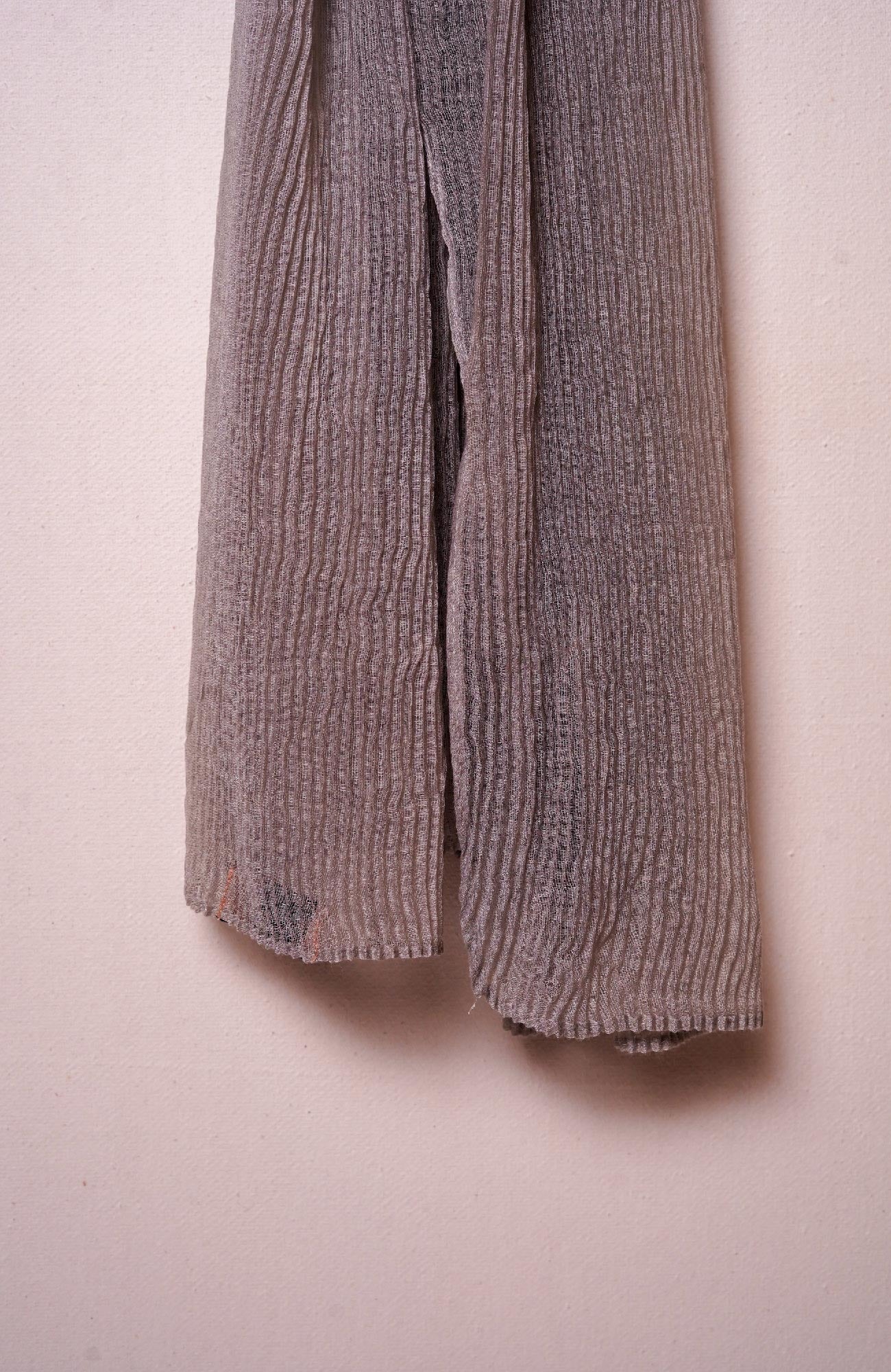 Lawn Pleated Hijab - Umber