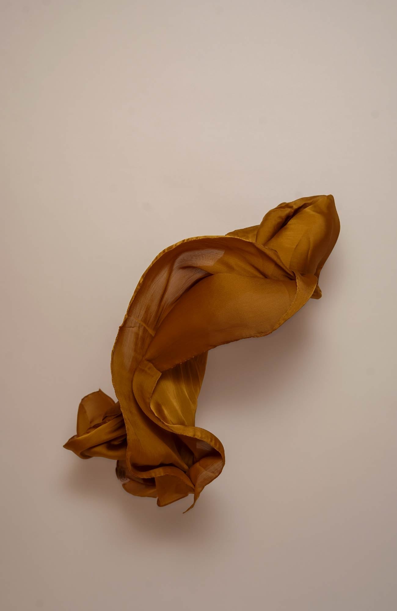 Luxe Crinkle Silk Hijab - Ochre