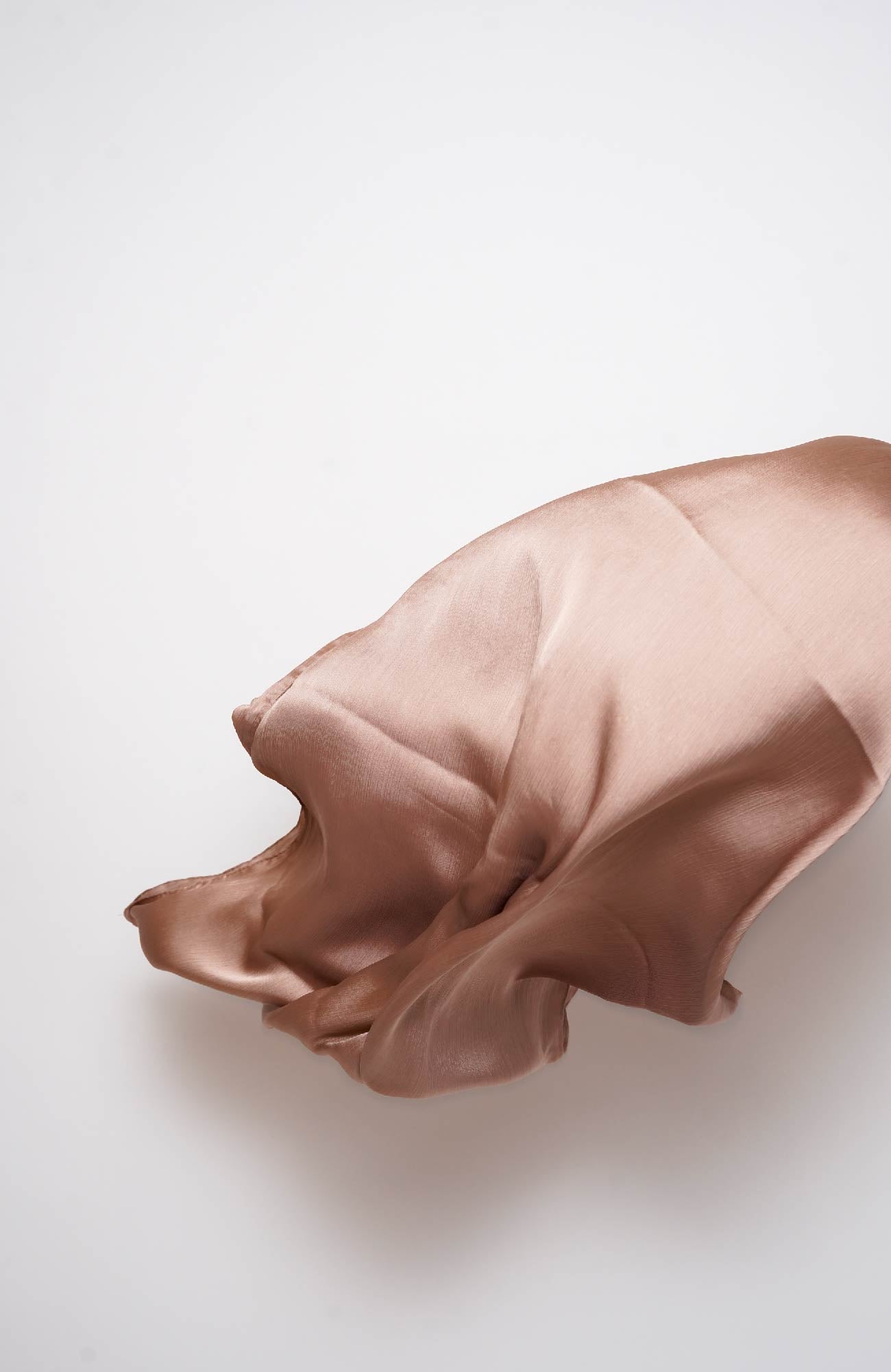Luxe Crinkle Silk Hijab - Skin
