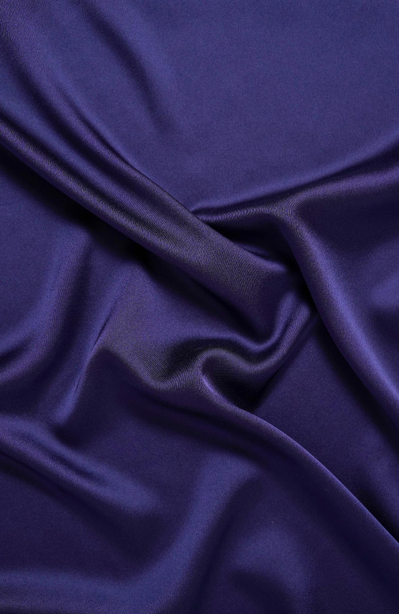 Satin Curve-Navy Blue